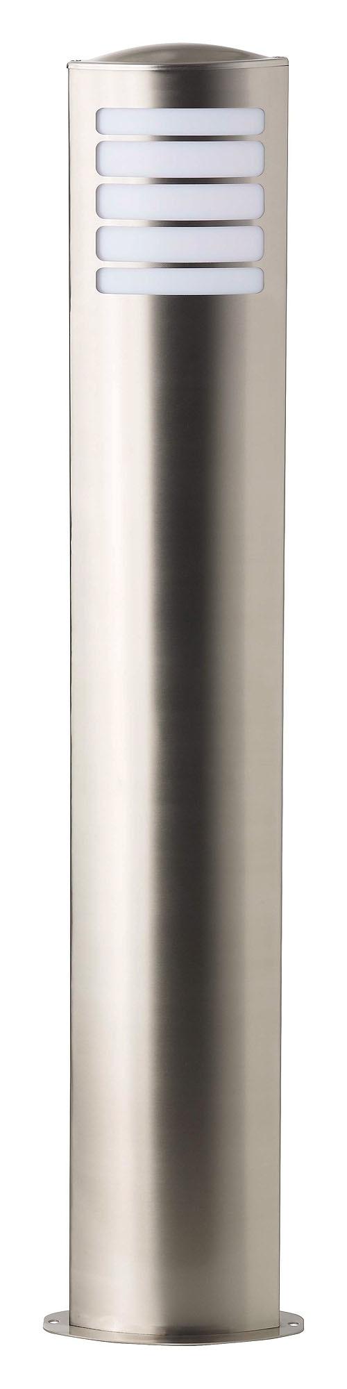 Pollerleuchte BRILLIANT "Todd", grau (edelstahl), B:16,5cm H:100cm L:7cm T:7cm, Leuchten, Pollerleuchte, Außenstehlampe
