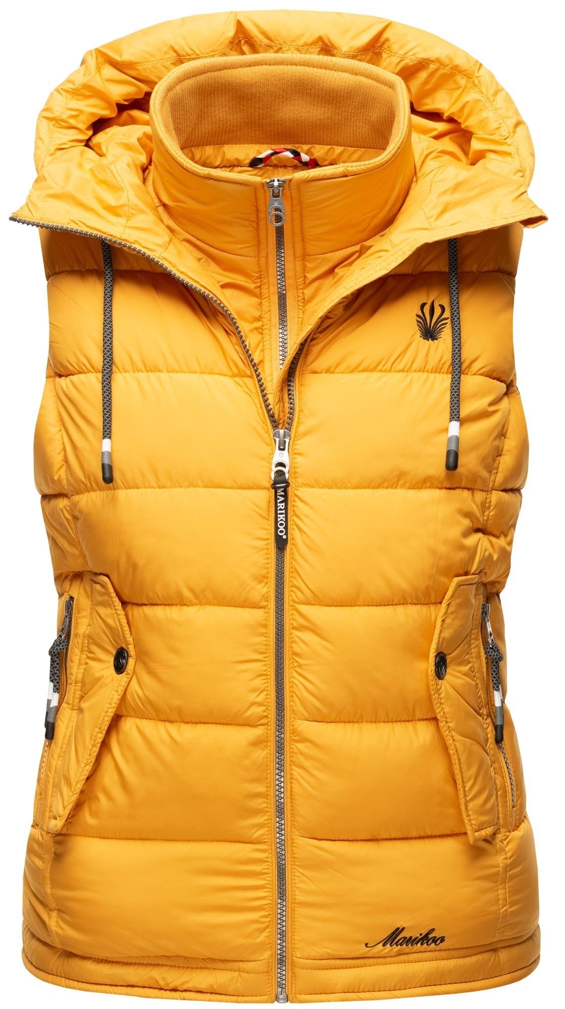 Steppweste Marikoo "Taisaa", Damen, Gr. S (36), Gelb, Obermaterial: 100% Polyester. Innenseite: 100% Polyester, Westen Steppweste, Inklusive Leckerlie-Beutel