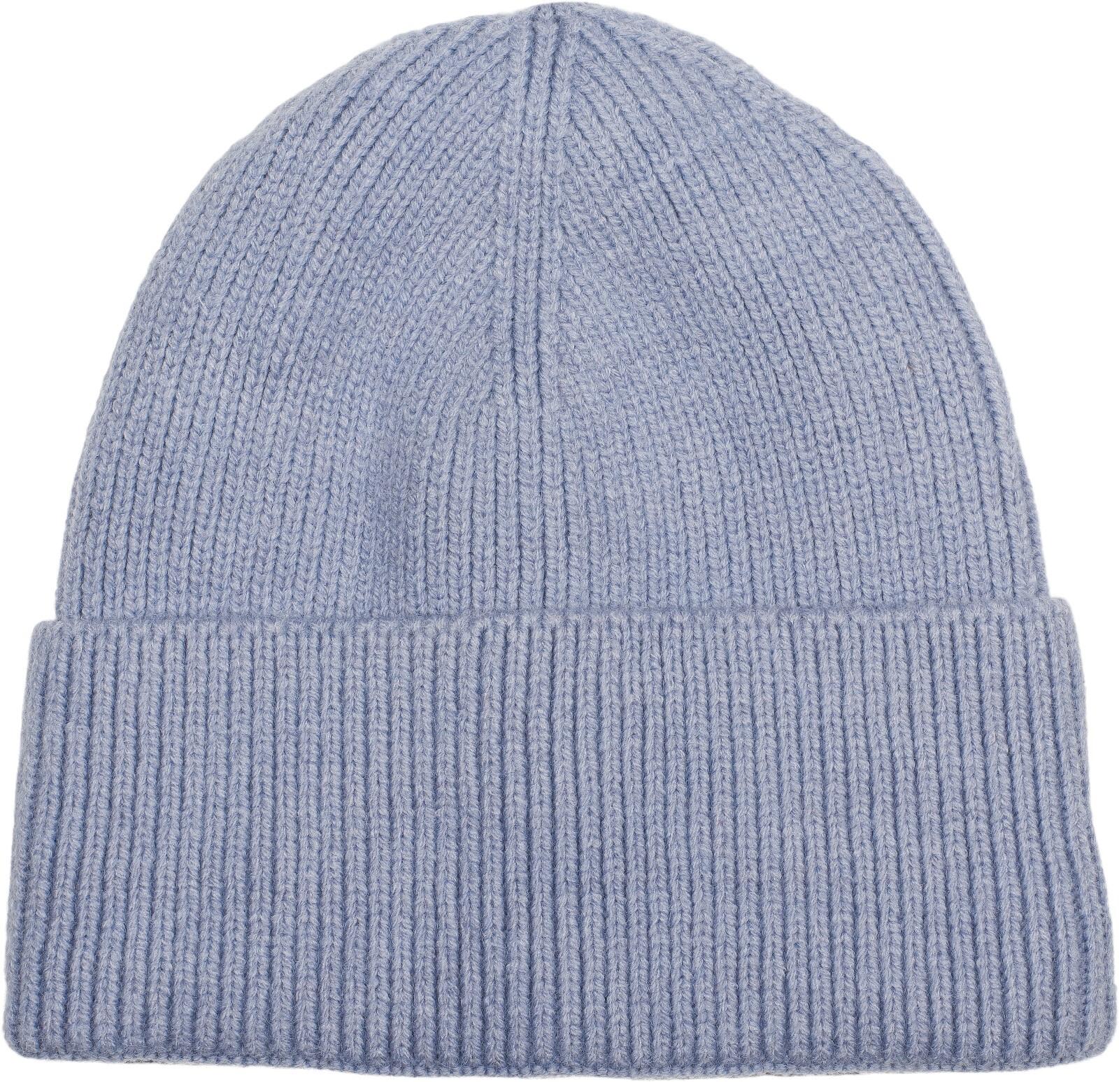 Strickmütze STYLEBREAKER "Strickmütze mit Rippenmuster", Damen, blau (taubenblau), Obermaterial: 100% Polyacryl PAN., Modisch, Mützen Strickmütze