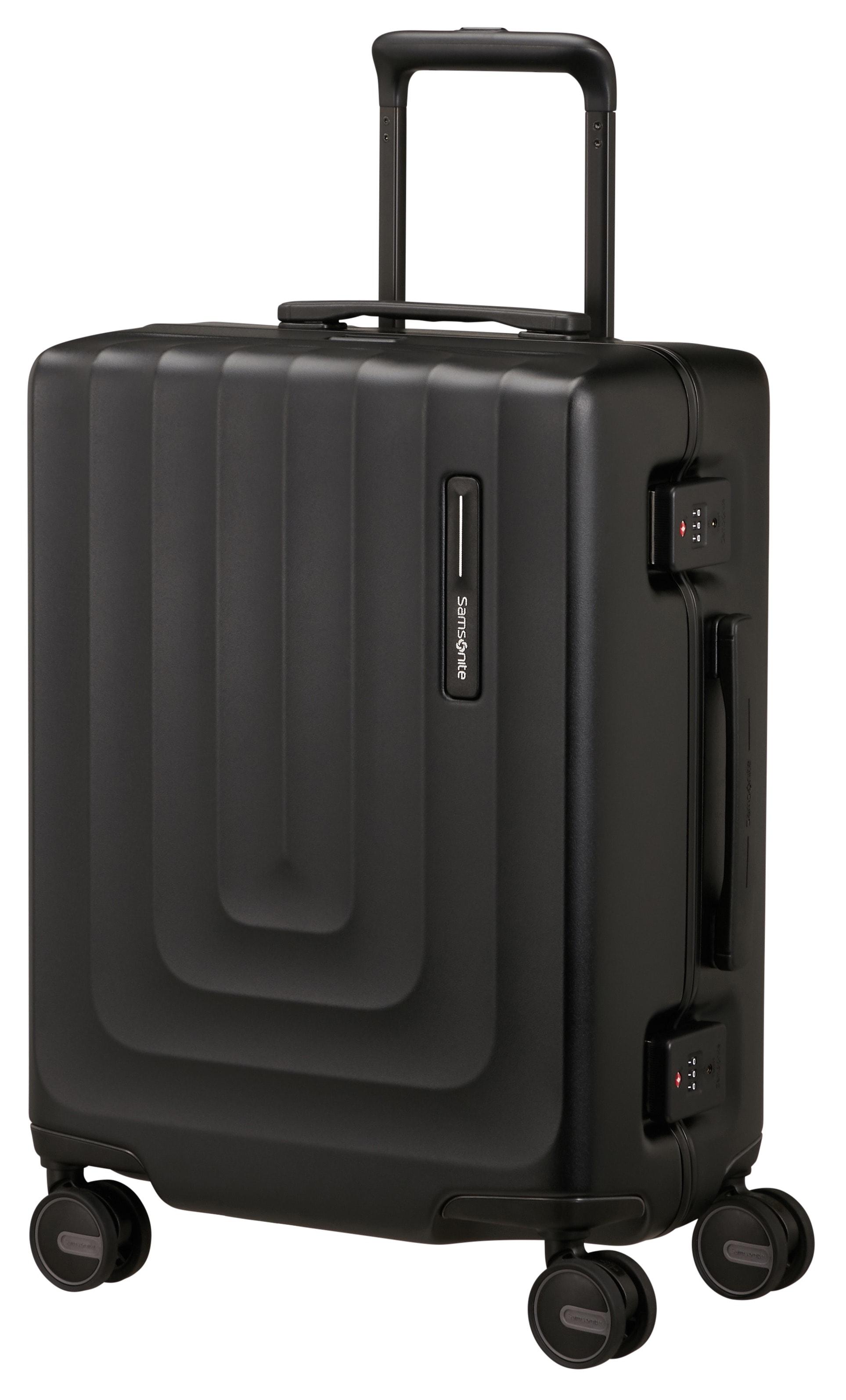 Hartschalen-Trolley SAMSONITE "FOCUS, verschiedene Größen und Farben", Damen, Gr. B/H/T: 40cm x 55cm x 23cm 40 l, matt graphite, Polycarbonat, Koffer Hartschalen-Trolley, mit festen Trennwänden und Reißverschlusstaschen