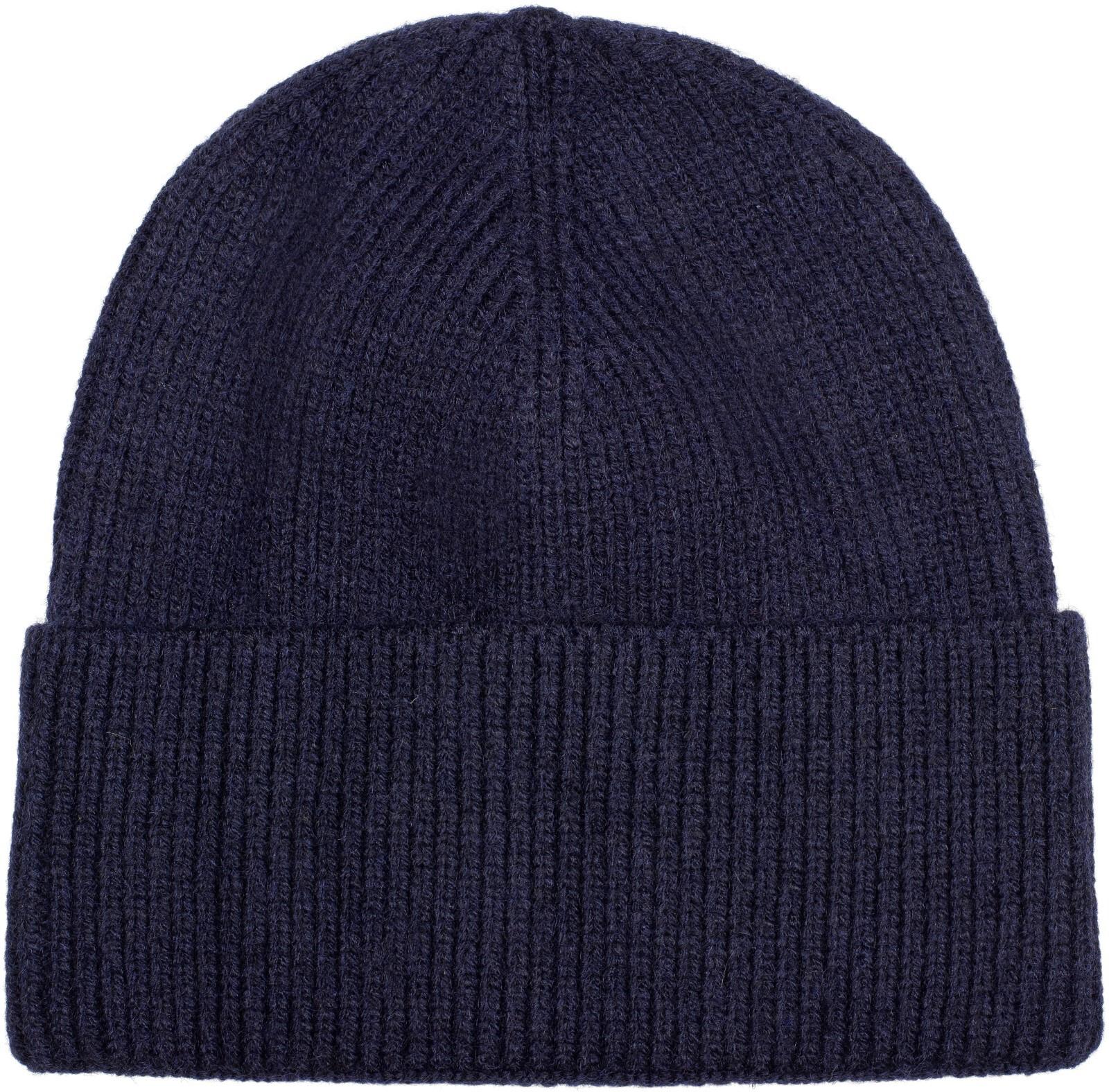 Strickmütze STYLEBREAKER "Strickmütze mit Rippenmuster", Damen, blau (navy), Obermaterial: 100% Polyacryl PAN., Modisch, Mützen Strickmütze
