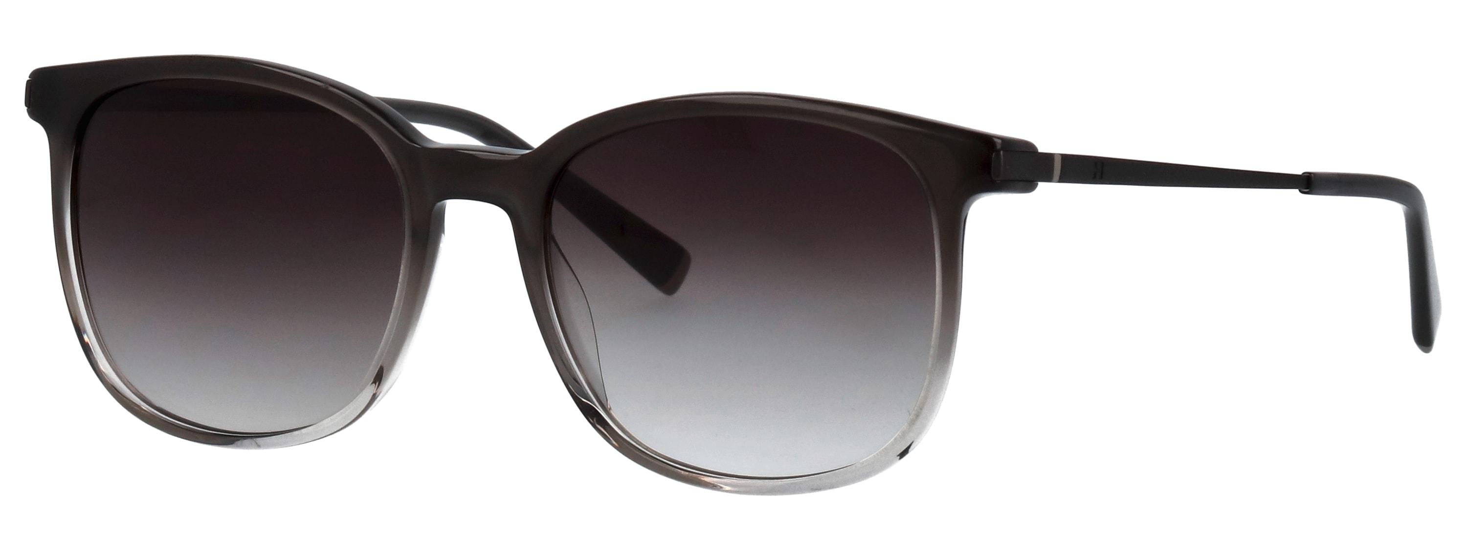 Sonnenbrille Humphrey´S Eyewear "Modell 585351", Herren, Schwarz (Grau, Transparent), Leicht GläNzend, Leicht Transparent, Sonnenbrillen Sonnenbrille, Form Karree/Soft, Logoschriftzug Auf BüGel, Kombifassung