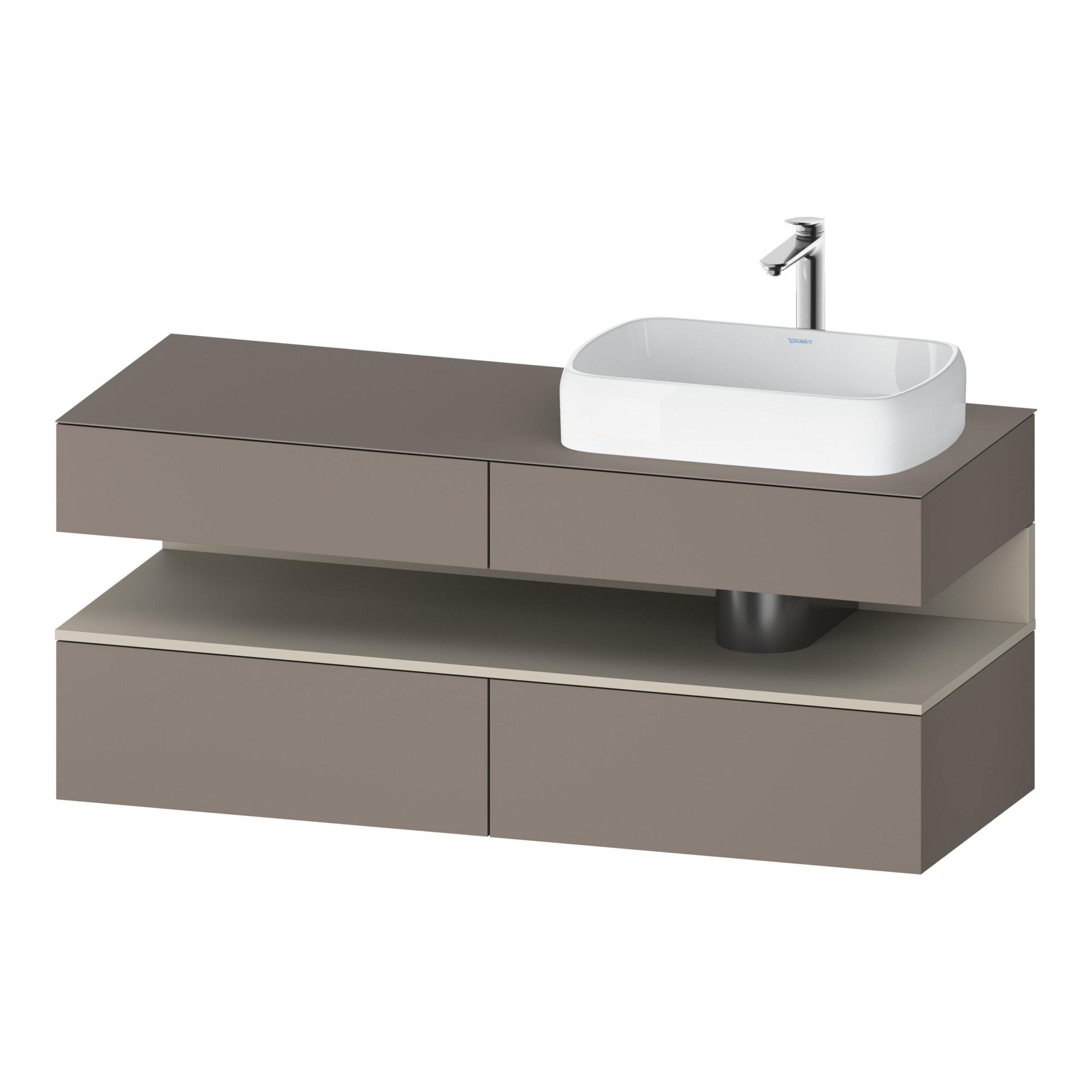 Duravit Waschtischunterschrank Qatego 140X55X60Cm, T M/Ba M, Pl, Beck. Re (QA4766083430000)