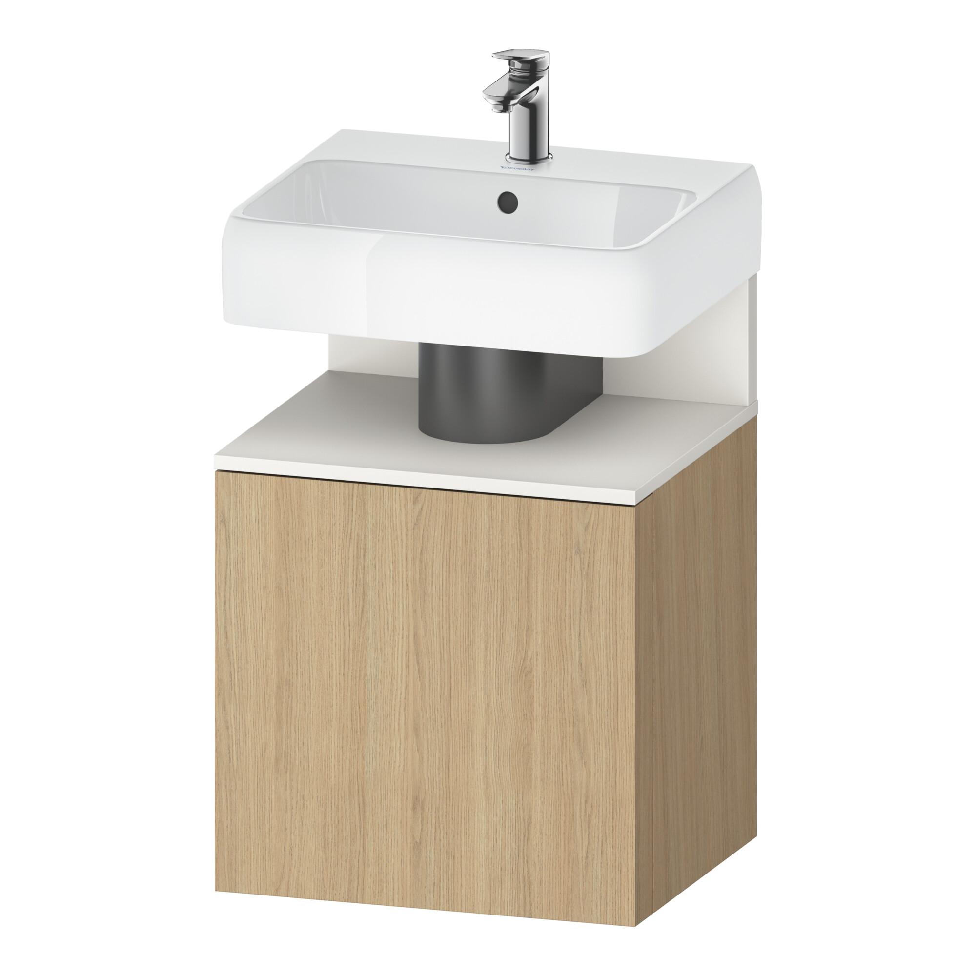 Duravit Waschtischunterschrank Qatego 49X42X64,5Cm, 1 T, T R, W Matt/Eiche Nat (QA4077R84300000)