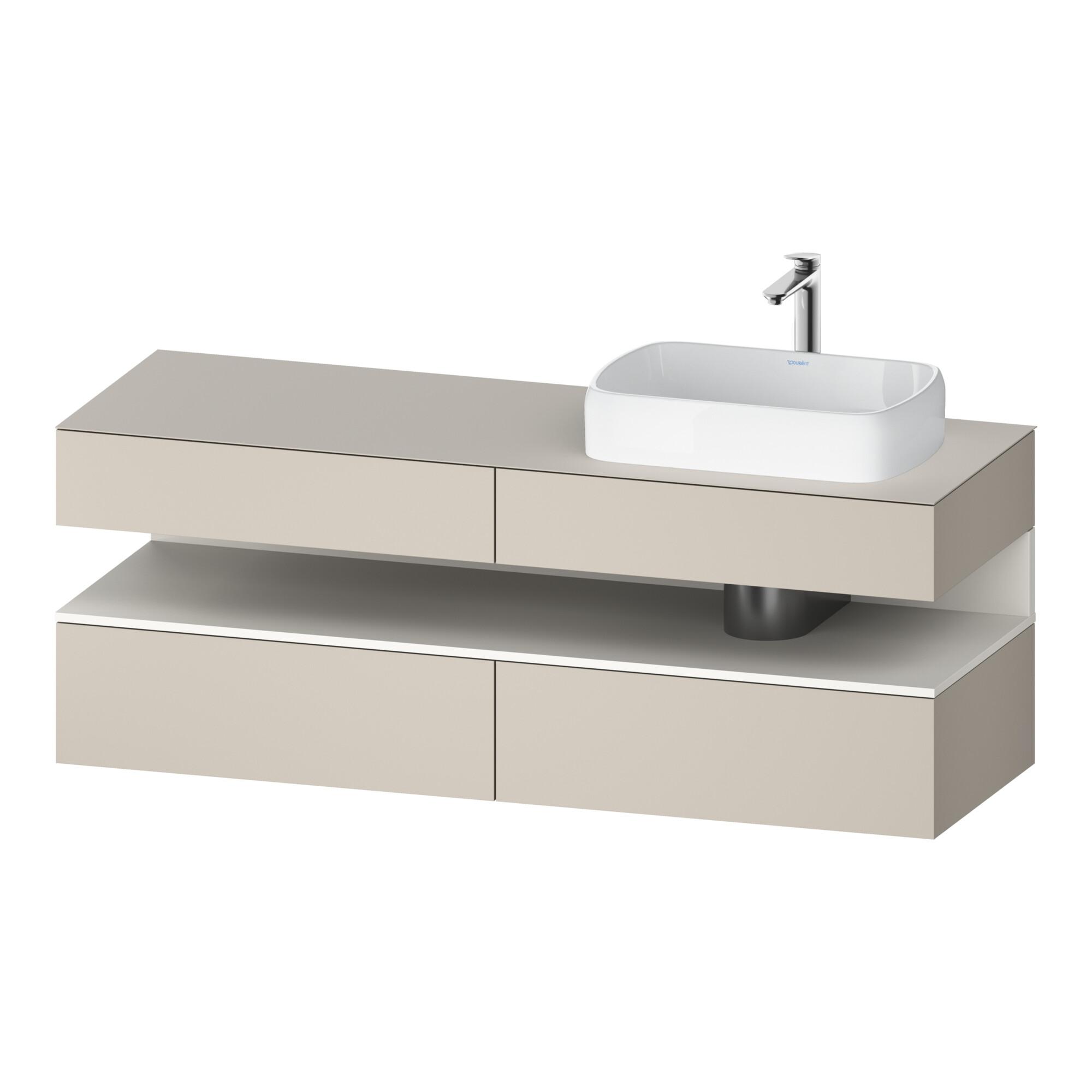 Duravit Waschtischunterschrank Qatego 160X55X60Cm, W M/Ta M, Pl, B R, Nischenb (QA4778084910010)