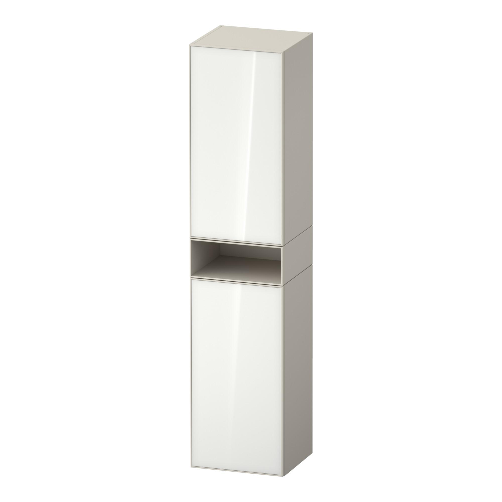Duravit Hochschrank Zencha 40X36X176Cm, 2 T, An Li, Gl. W/Taup Matt (ZE1353L64830000)