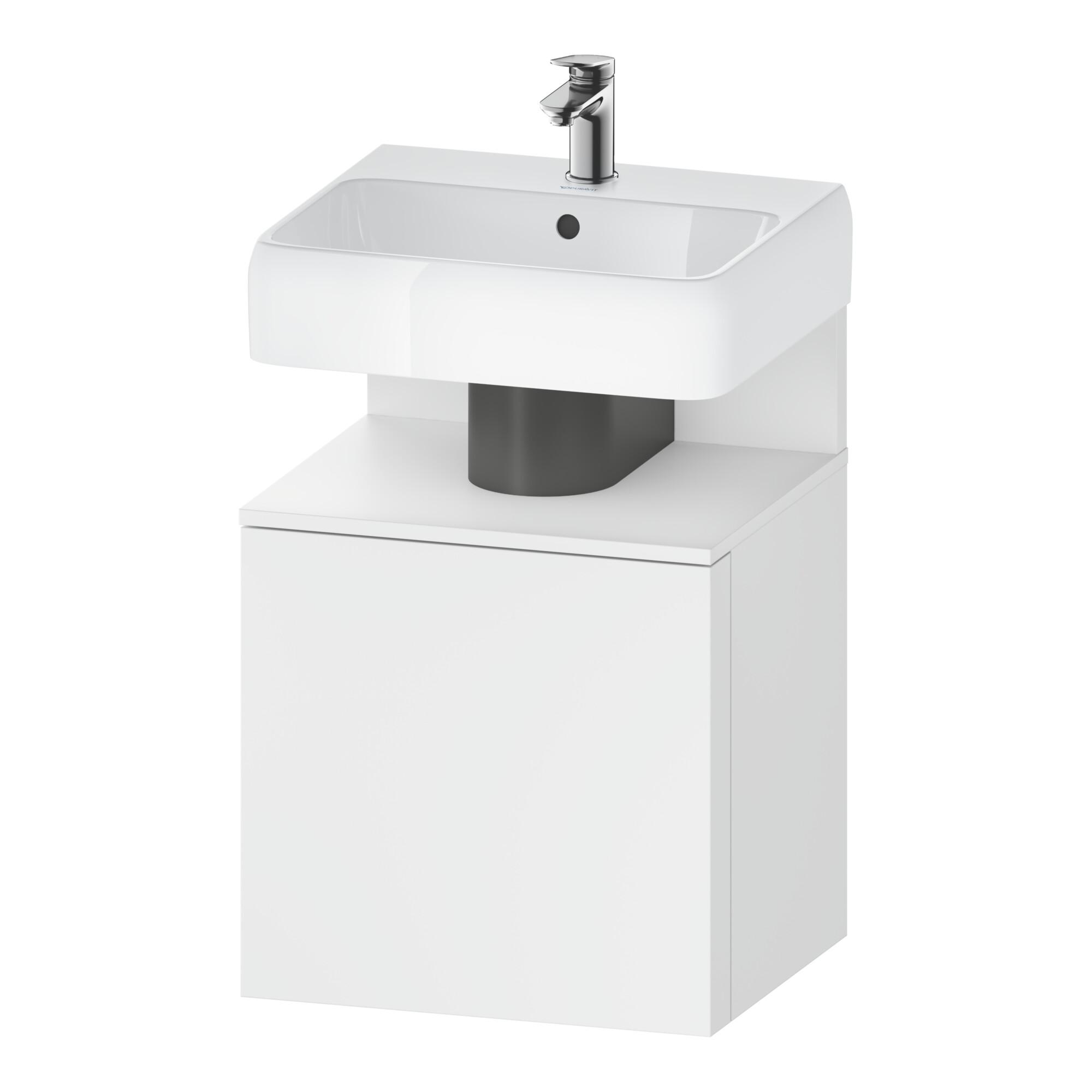 Duravit Waschtischunterschrank Qatego 49X42X64,5Cm, 1 T., T. Rechts, Weiß Matt (QA4077R18180000)