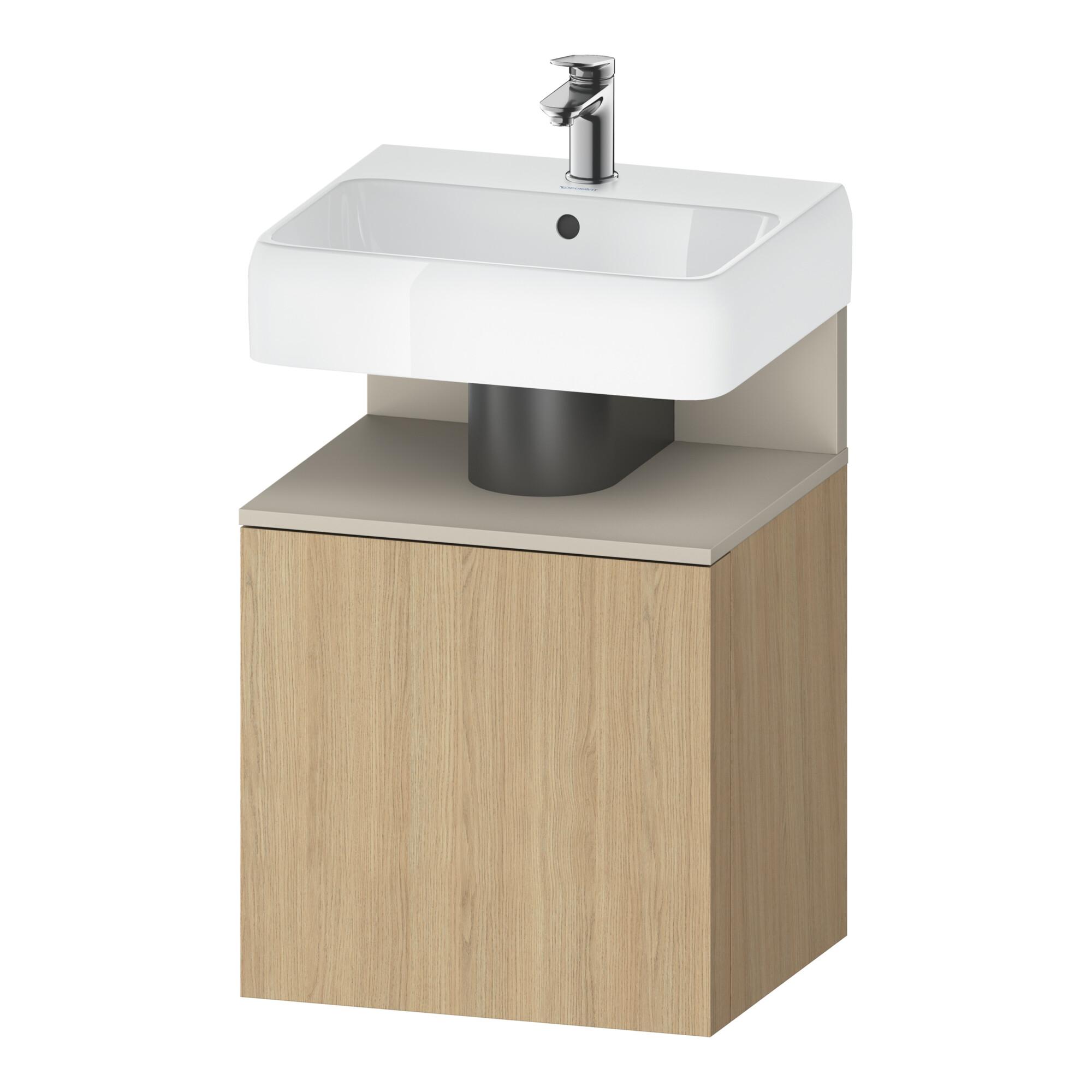 Duravit Waschtischunterschrank Qatego 49X42X64,5Cm, 1 T, T L, T Matt/Eiche Nat (QA4077L83300000)