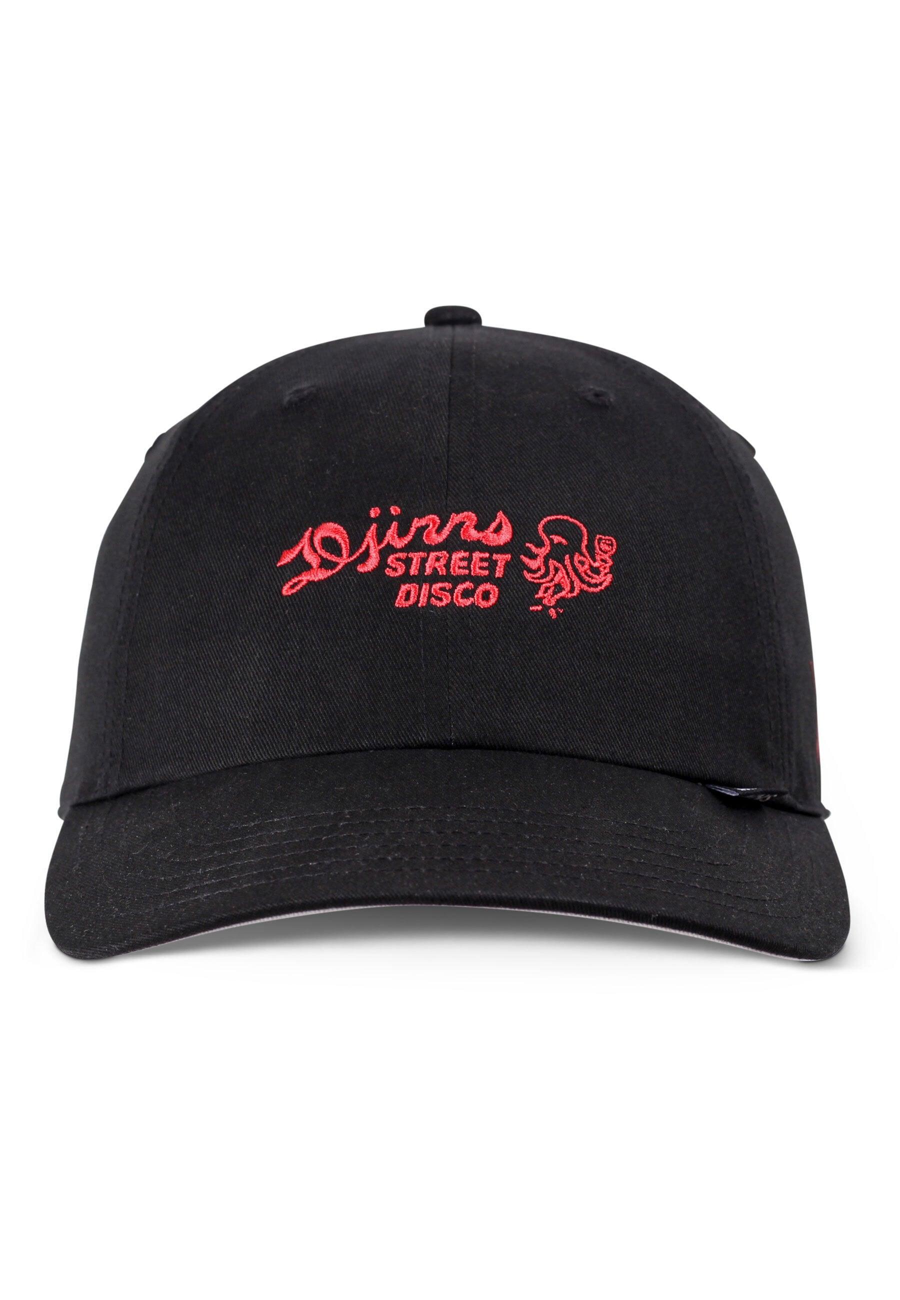 Snapback Cap Djinns "Djinns Dad Cap Street Disco", Herren, Gr. Onesize, Schwarz, 100% Baumwolle, Unifarben, Caps