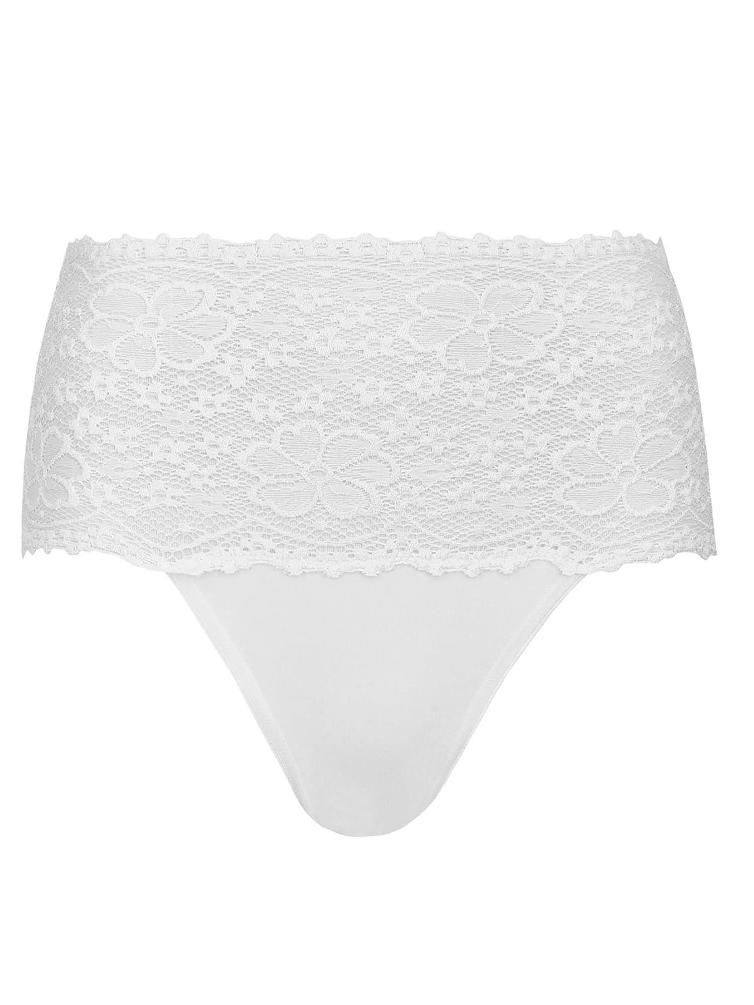 Taillenslip Nina Von C. "Damen Taillenslip Millefleurs", Damen, Gr. 40, Weiß, Obermaterial: 52% Viskose Cv. 40% Modal Cmd. 8% Elasthan El., Unterhosen Taillenslip