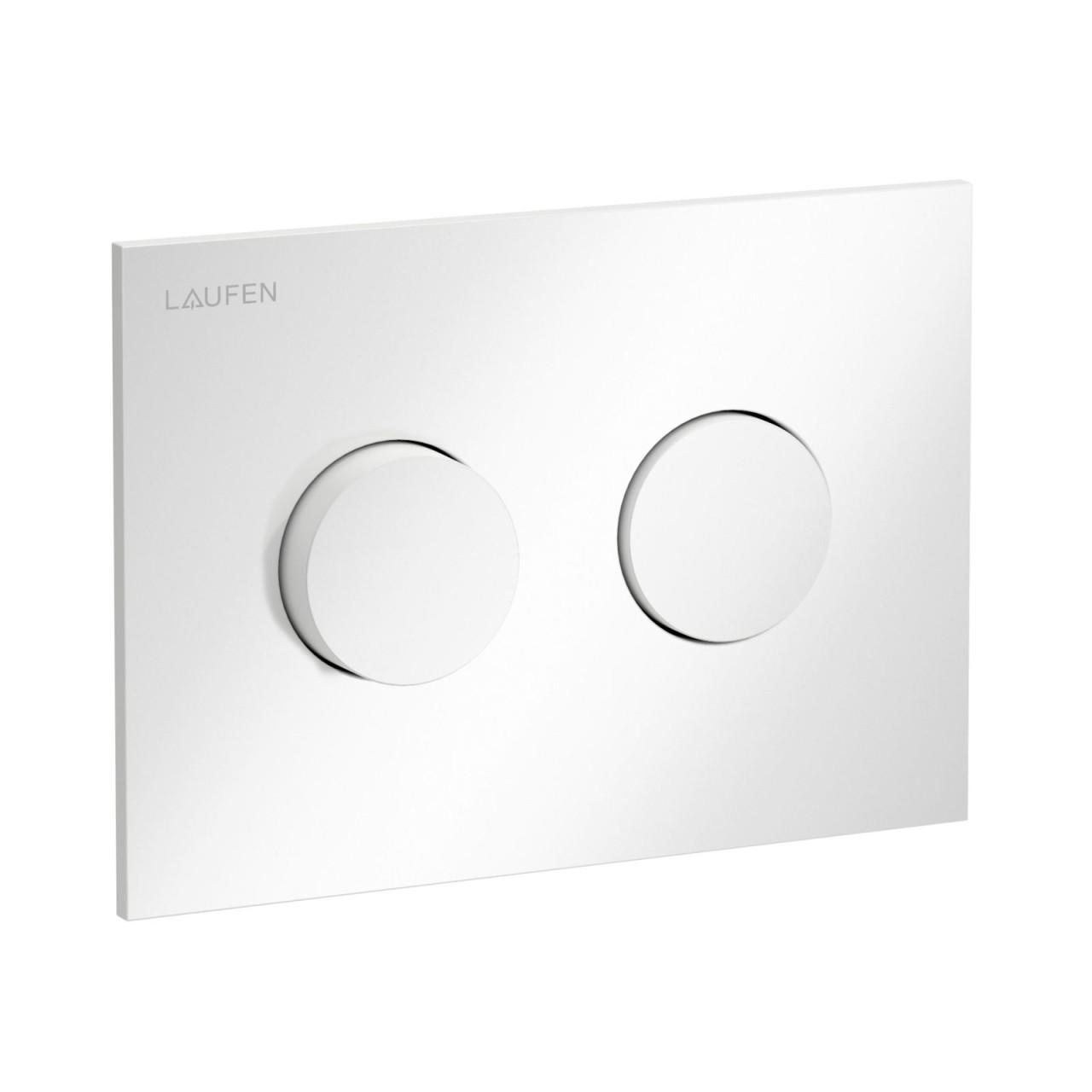 Laufen BetäTigungsplatte Groove Ineo Mit ZweimengenbetäTigung Weiß, H9001170000001 H9001170000001