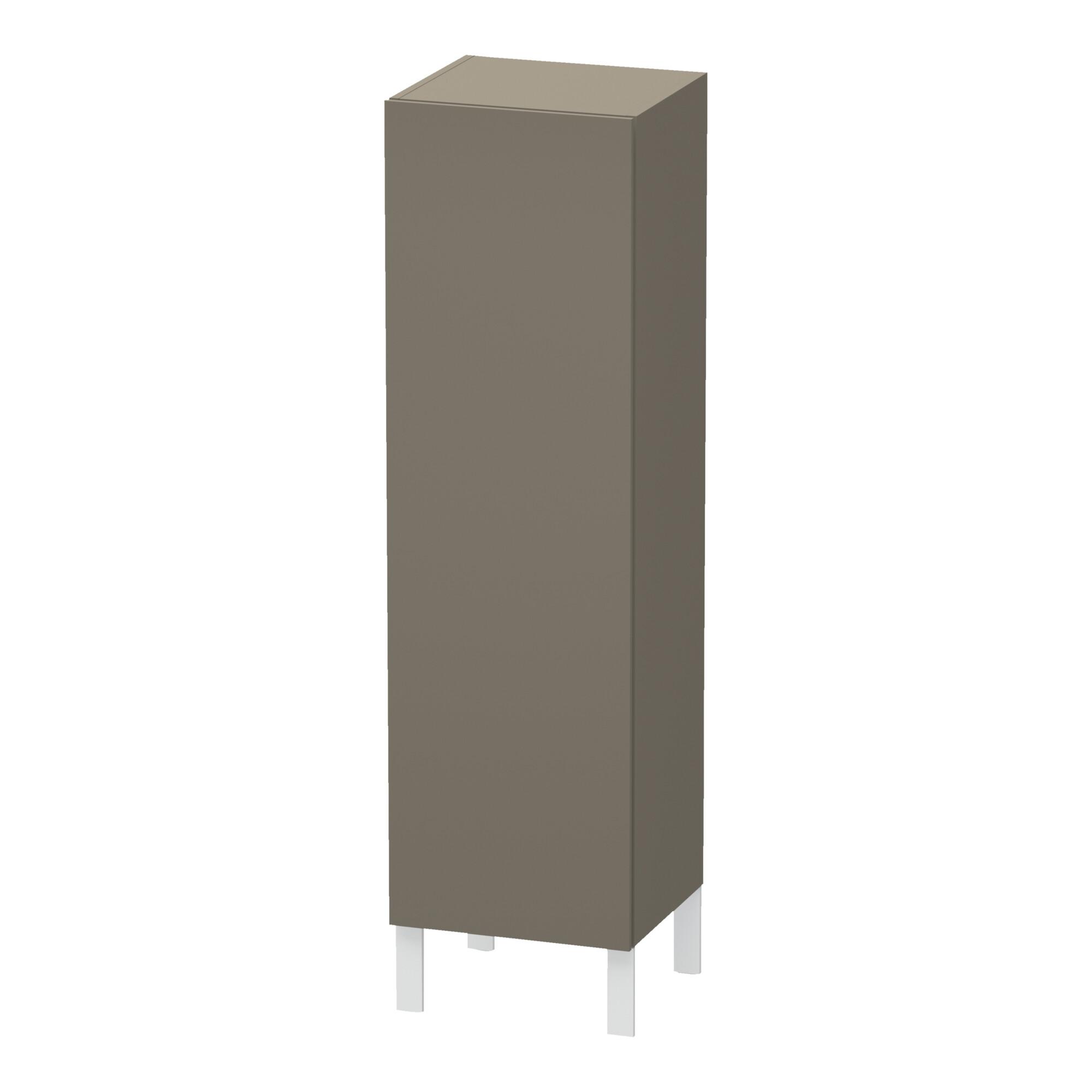 Duravit Halbhochschrank L-Cube 40X36,3X132Cm, TüR Re, Flan. Gr S-Matt (LC1178R9090)