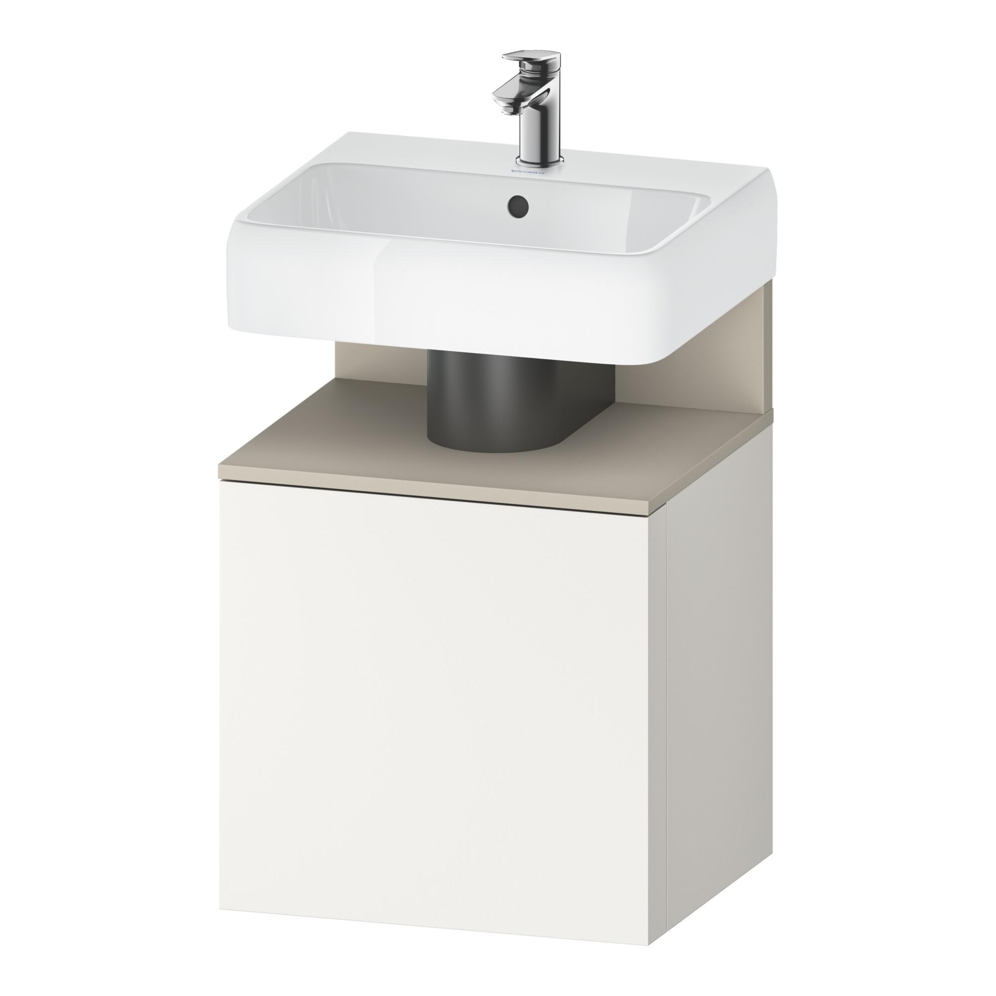Duravit Waschtischunterschrank Qatego 49X42X64,5Cm, 1 T, T R, T Matt/Weiß Matt (QA4077R83840000)