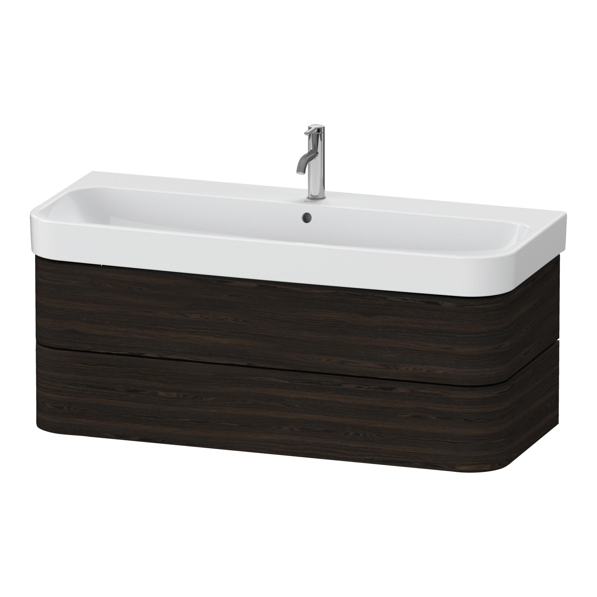Duravit Waschtischunterschrank Happy D.2 Plus 117,5X49Cm, Nussb Geb., 2 SchubkäSten (HP4389069690000)