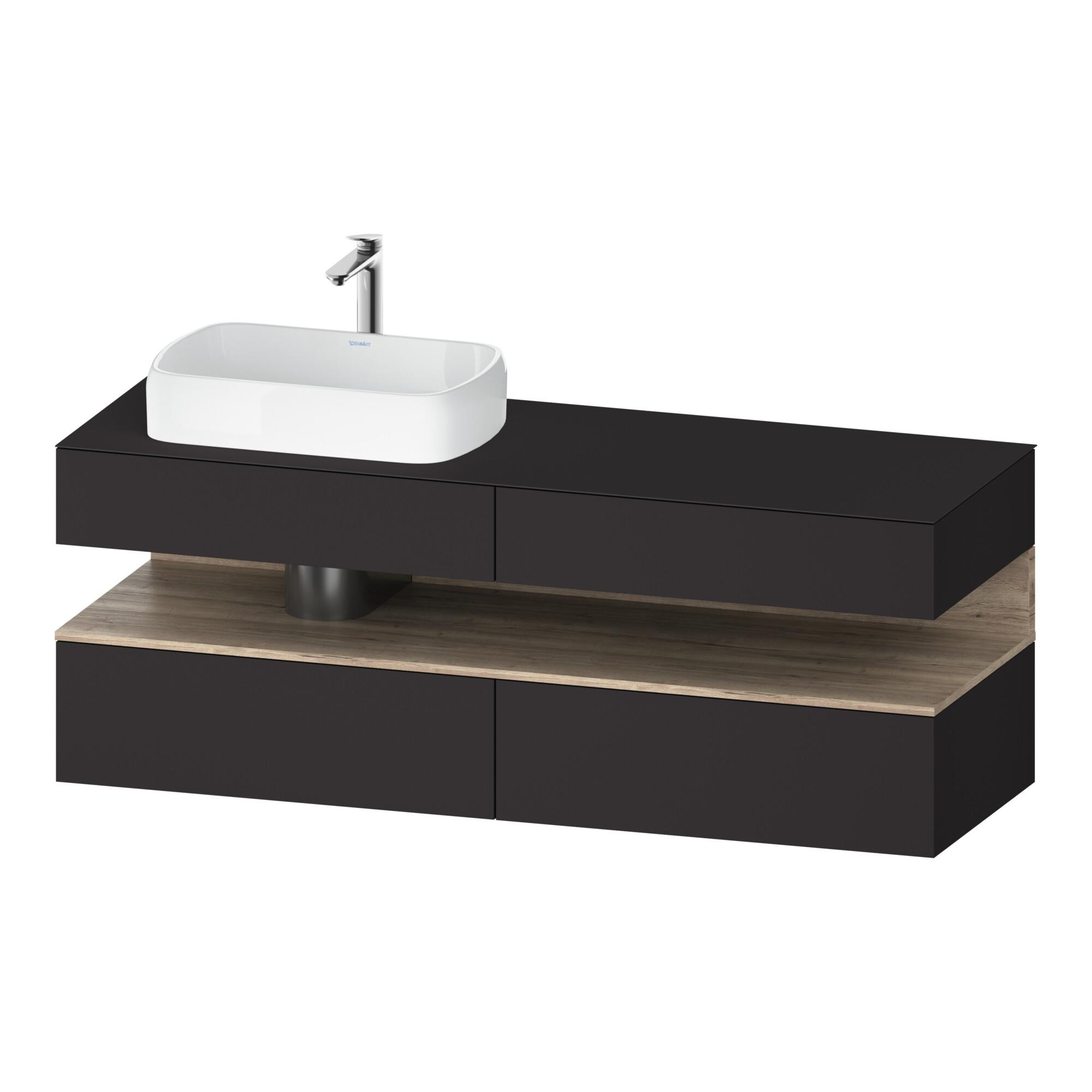 Duravit Waschtischunterschrank Qatego 160X55X60Cm, E Ma/Gra M, Pl, Beck. Li (QA4777055800000)