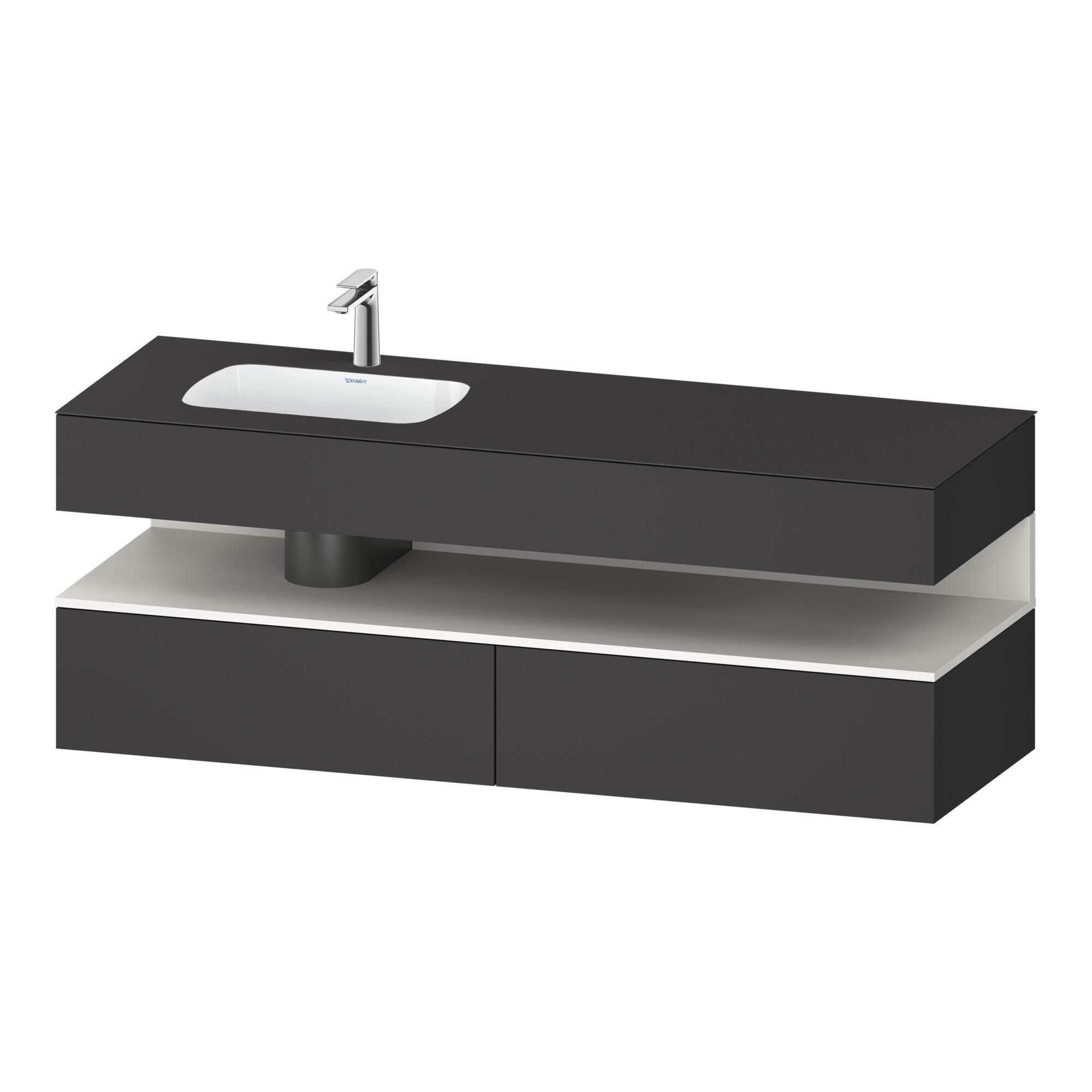 Duravit Einbauwaschtisch-MöBel-Set Qatego 160X50X60Cm, Kon-Wtu, B, B L, W M/Gr Ma (QA4795084490010)