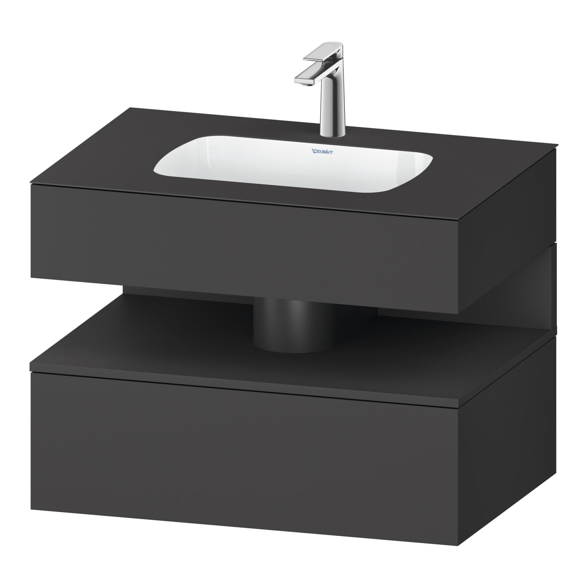 Duravit Einbauwaschtisch-MöBel-Set Qatego 80X55X60Cm, Gra M, Kon-Wtu, Nischenb (QA4785049490010)