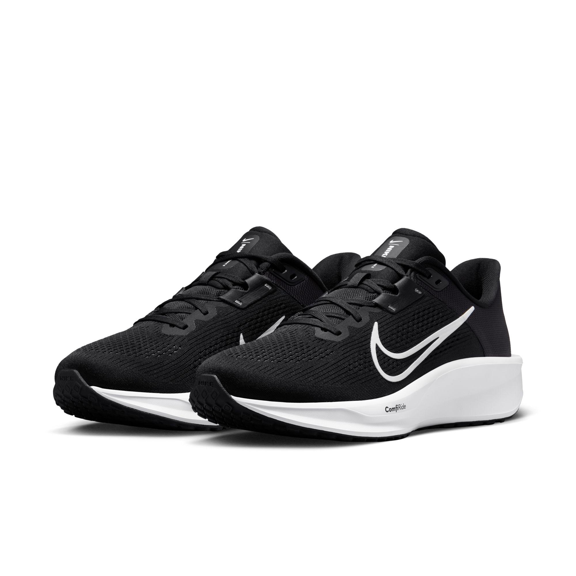 Laufschuh Nike "Quest 6", Herren, Gr. 44,5, Schwarz, Weiß, Iron Grau, Textil, Schuhe Laufschuh