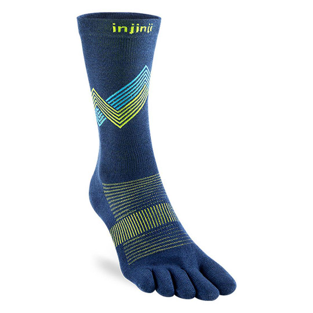 Injinji Unisex Run Lightweight Crew blau