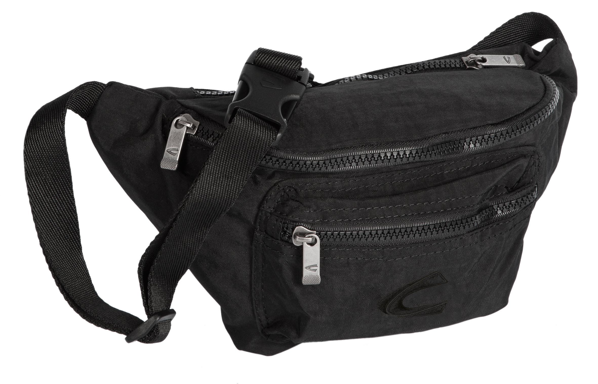 Bauchtasche Camel Active "Journey", Damen, Gr. B/H/T: 29Cm X 16Cm X 10Cm, Schwarz, Nylon, Aufgeraut, Bestickt, Clean, Unifarben, Taschen, Herren Crossbody-Bag, Funktional Perfekt FüR Alle Lebenslagen