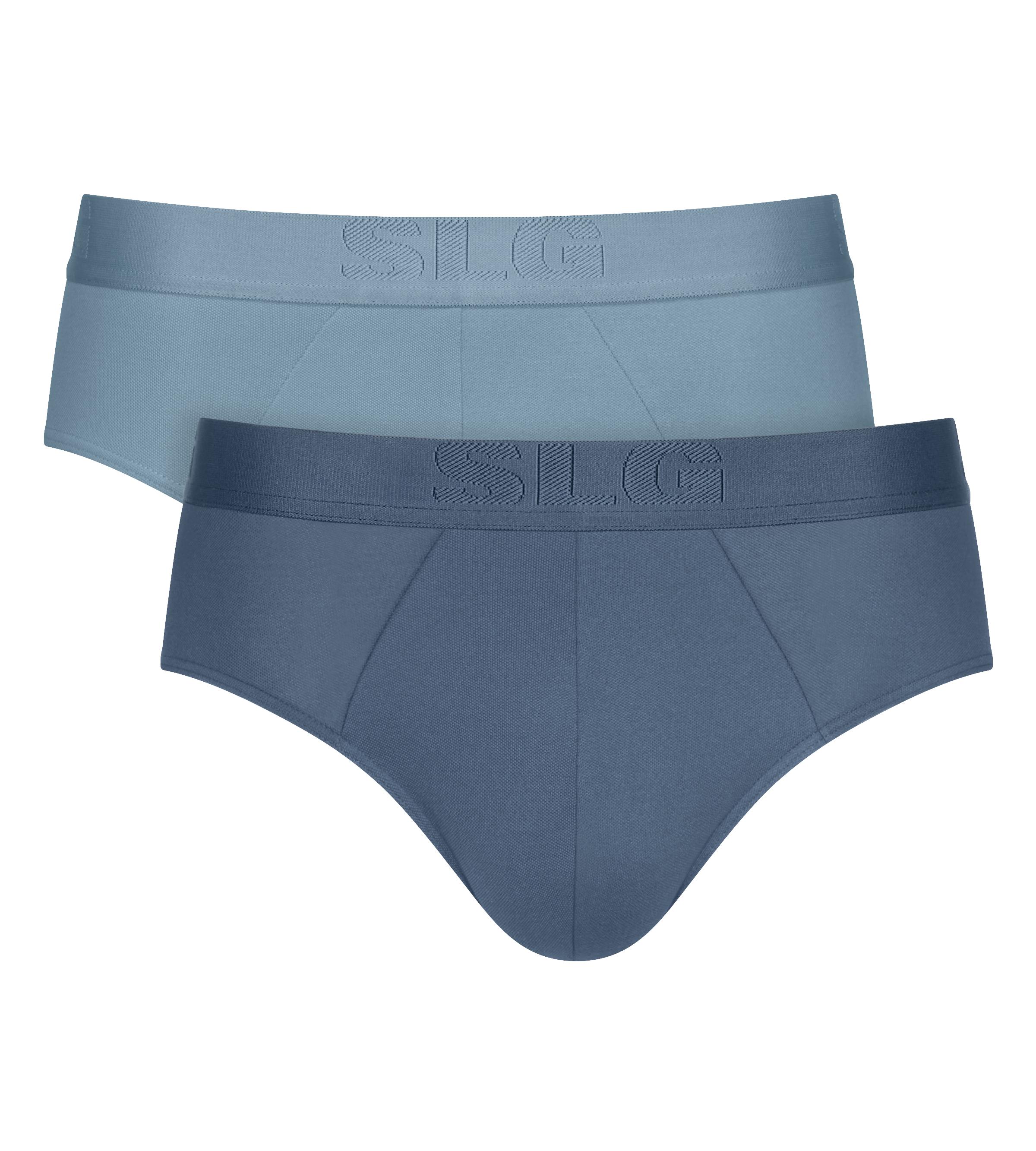 Midislip Sloggi, Herren, Gr. Xl, Blau Light, Single Jersey, Obermaterial: 61% Modal, 32% Polyamid, 7% Elasthan, KöRpernah, Unterhosen, Ohne Eingriff