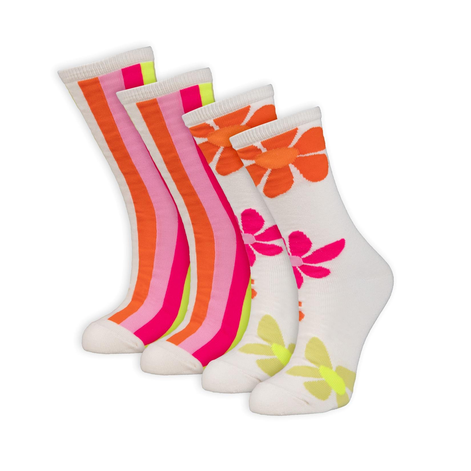 Spirit of Colours bunte Socken 2er Flowers Gr. 39/42