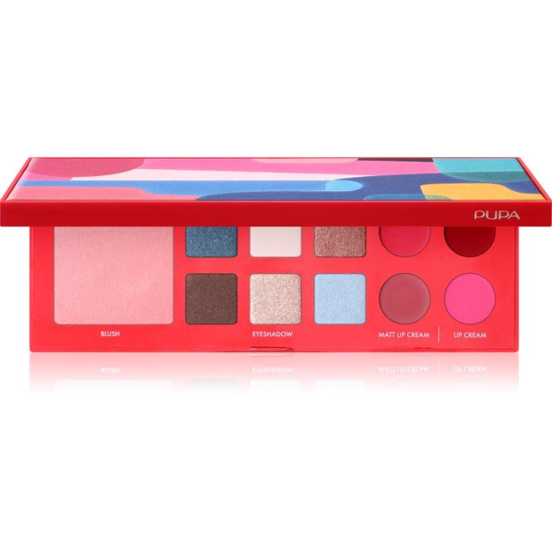 PUPA Milano Pupart S Multifunctionele Palette voor ogen en lippen RED 11.4 g