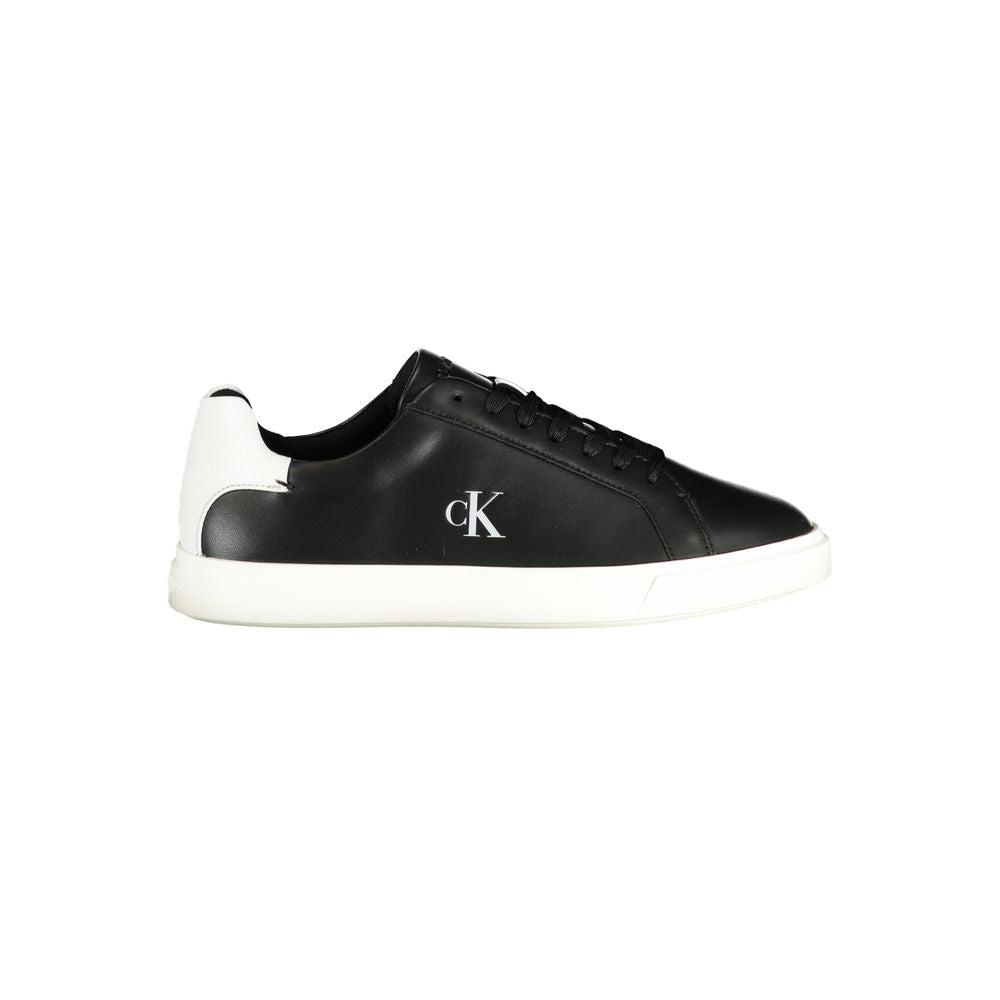 Calvin Klein Schwarze Polyurethan Damen Sneaker