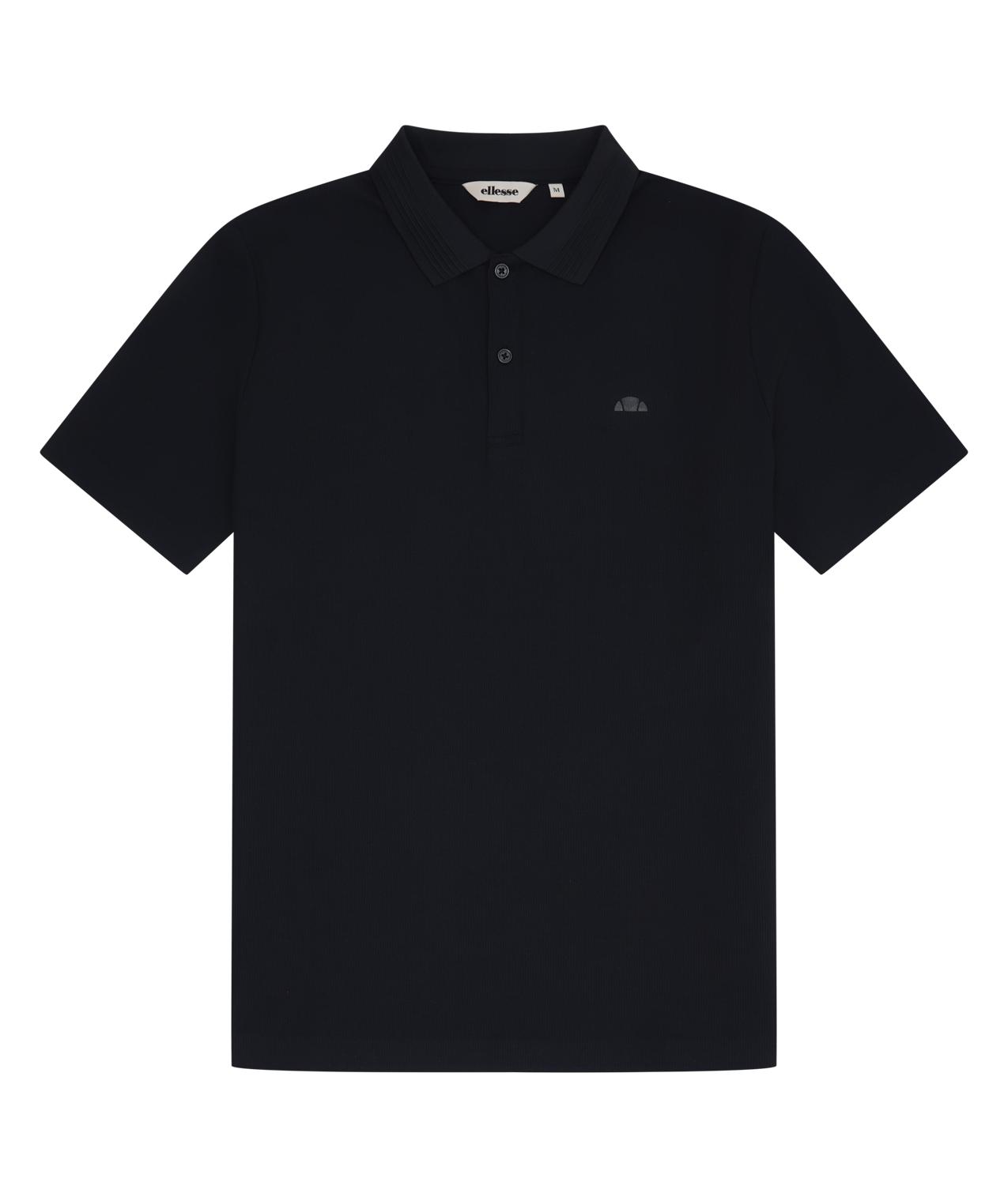 Poloshirt ELLESSE "EDMOND POLO", Herren, Gr. XS, schwarz, Obermaterial: 100% Polyester, normal, Rundhals, Shirts Poloshirt