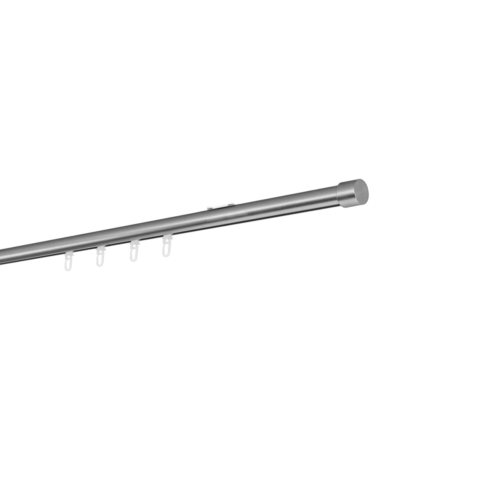 ONDECO 20mm,1-läufig,Profil,Wandträger mini,Endstück cap Farbe: Edelstahl-Optik, Größe: 270cm