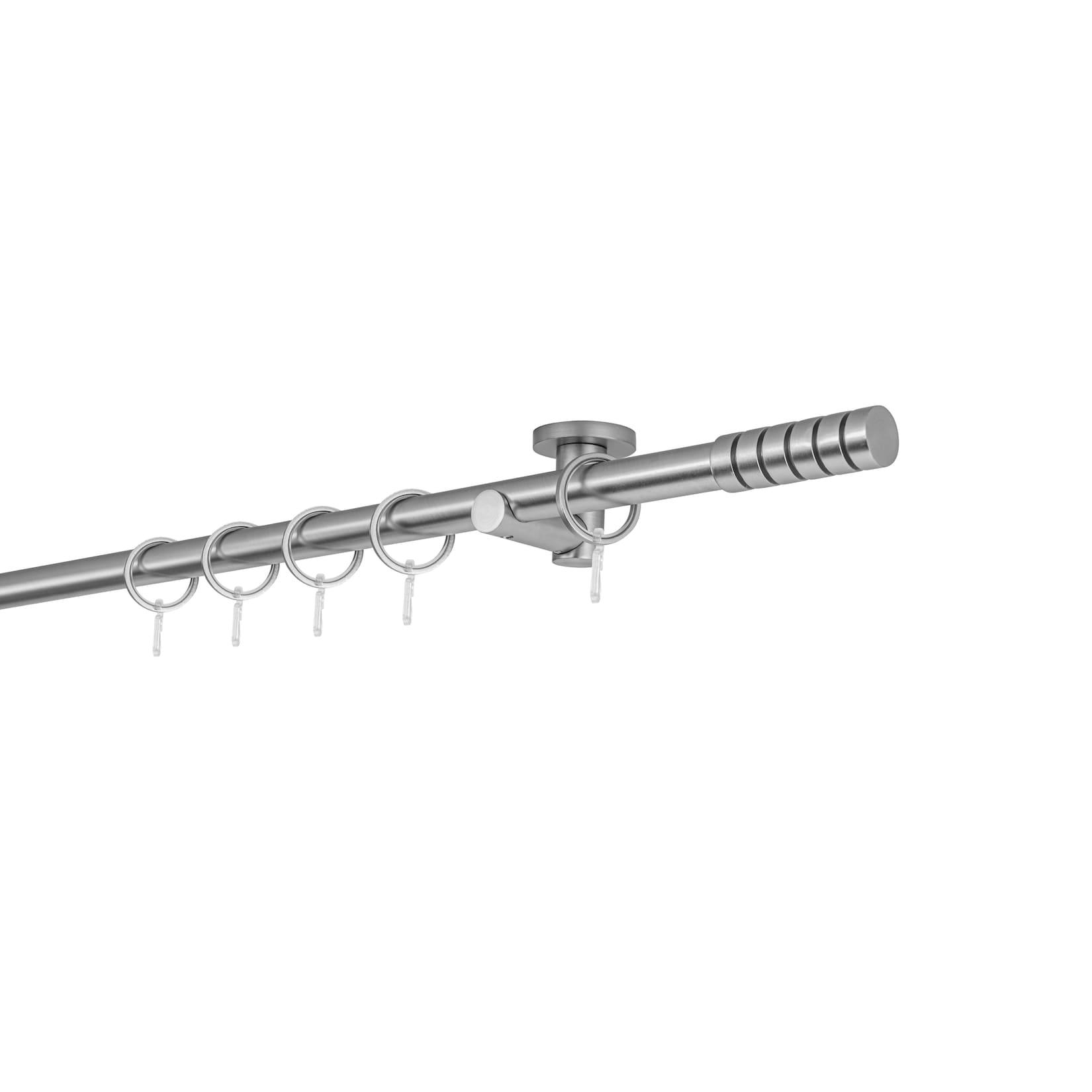 ONDECO 20mm,1-läufig,Rohr,Deckenträger urban,Endstück rillcube Farbe: Edelstahl-Optik, Größe: 320cm