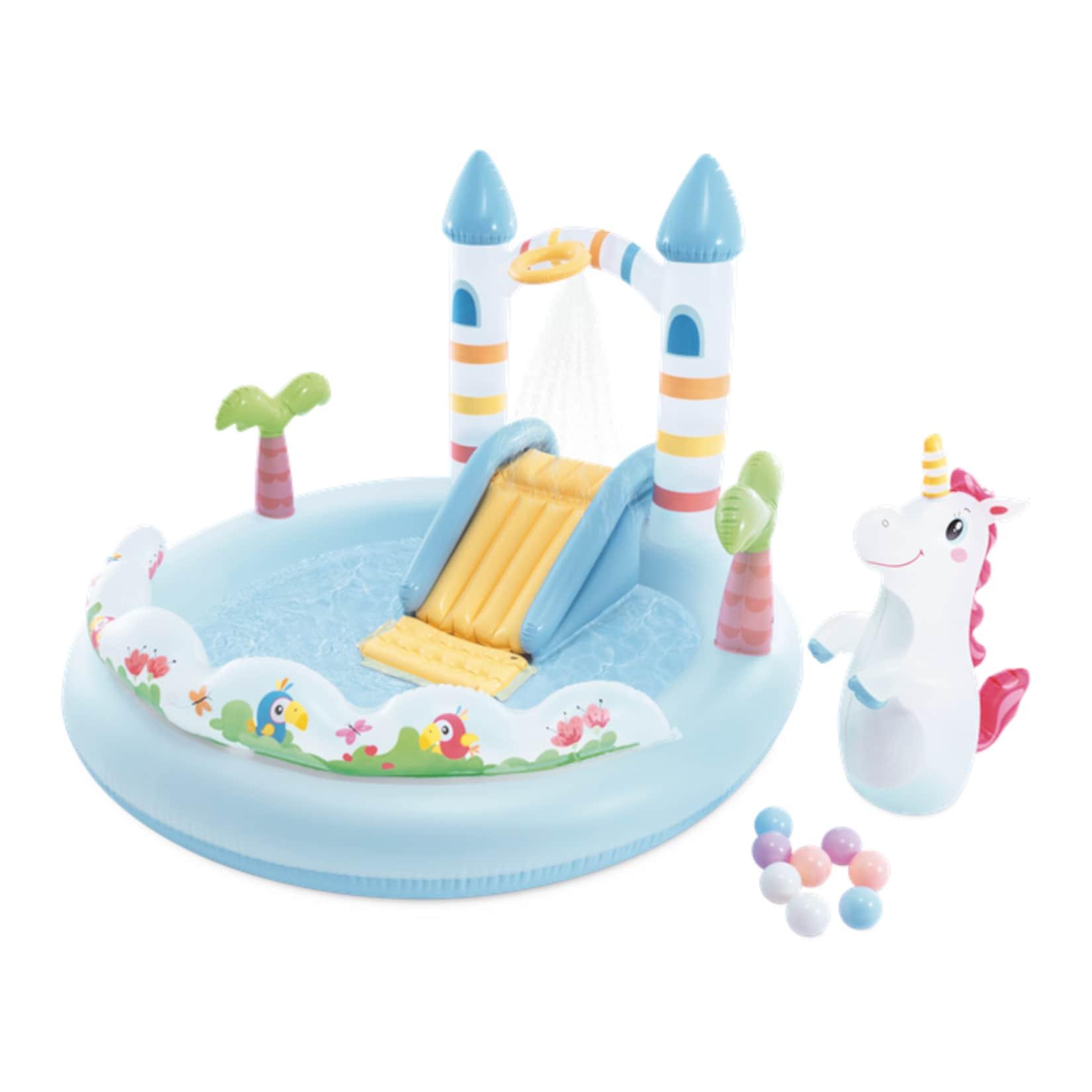 INTEX 56148NP Playcenter Unicorn Castle Wasserspielcenter Kinder Pool Garten