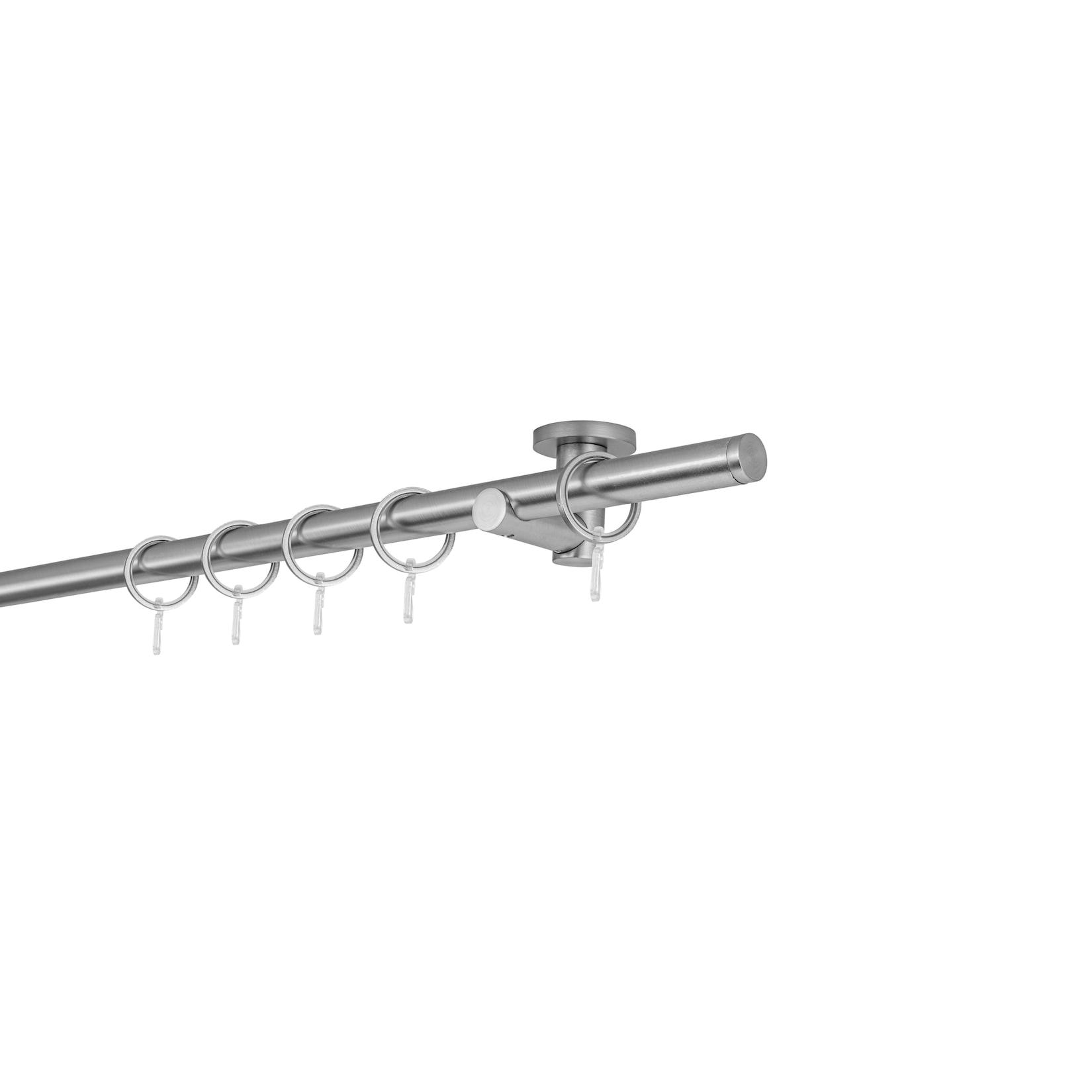 ONDECO 20mm,1-läufig,Rohr,Deckenträger urban,Endstück match Farbe: Edelstahl-Optik, Größe: 310cm