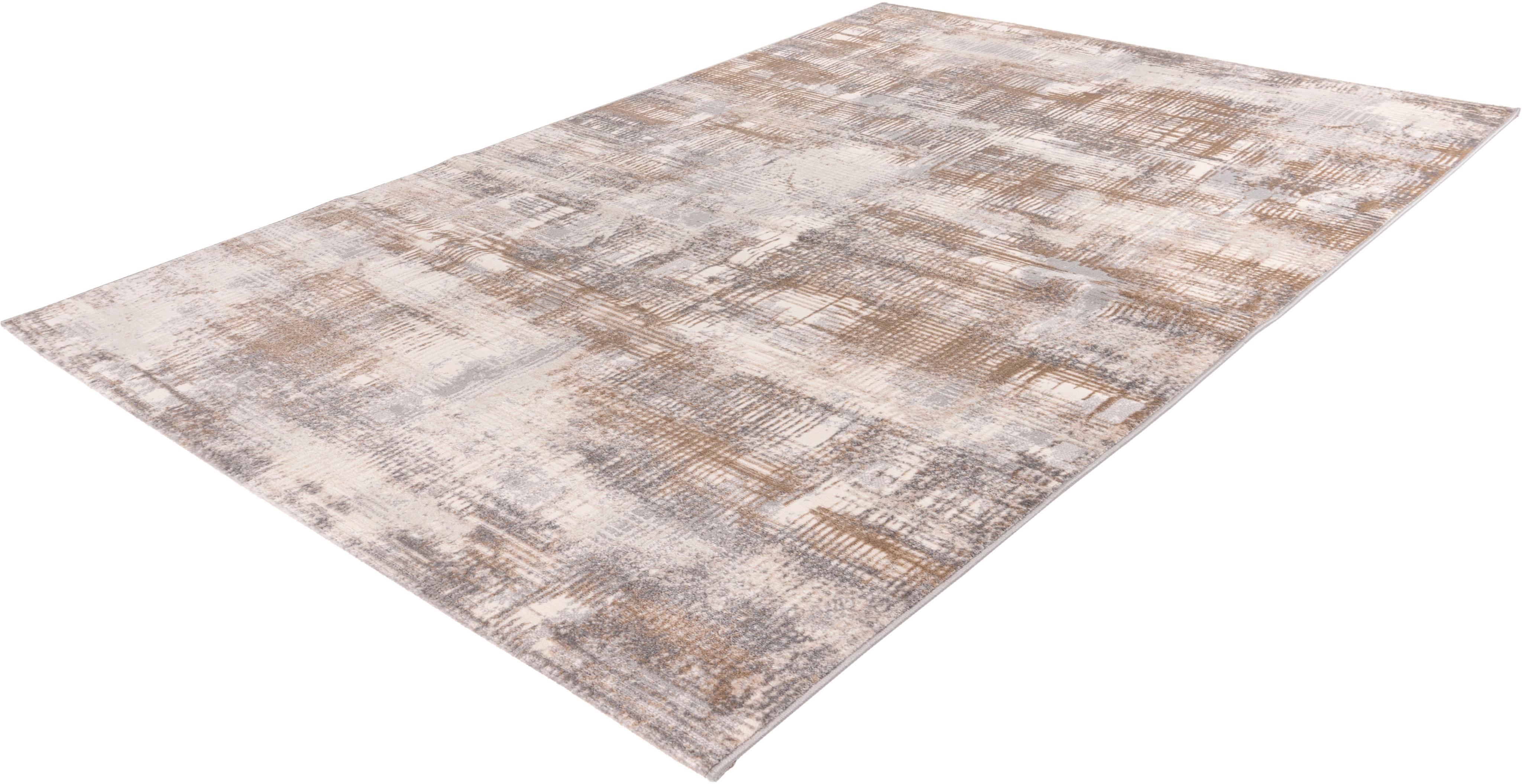 Teppich Obsession "My Salsa 691", Grau (Taupe), B:200Cm H:8Mm L:290Cm, Polypropylen (Pp), Teppiche, Teppich, Kurzflor, Modernes Design, 3D-Effekt