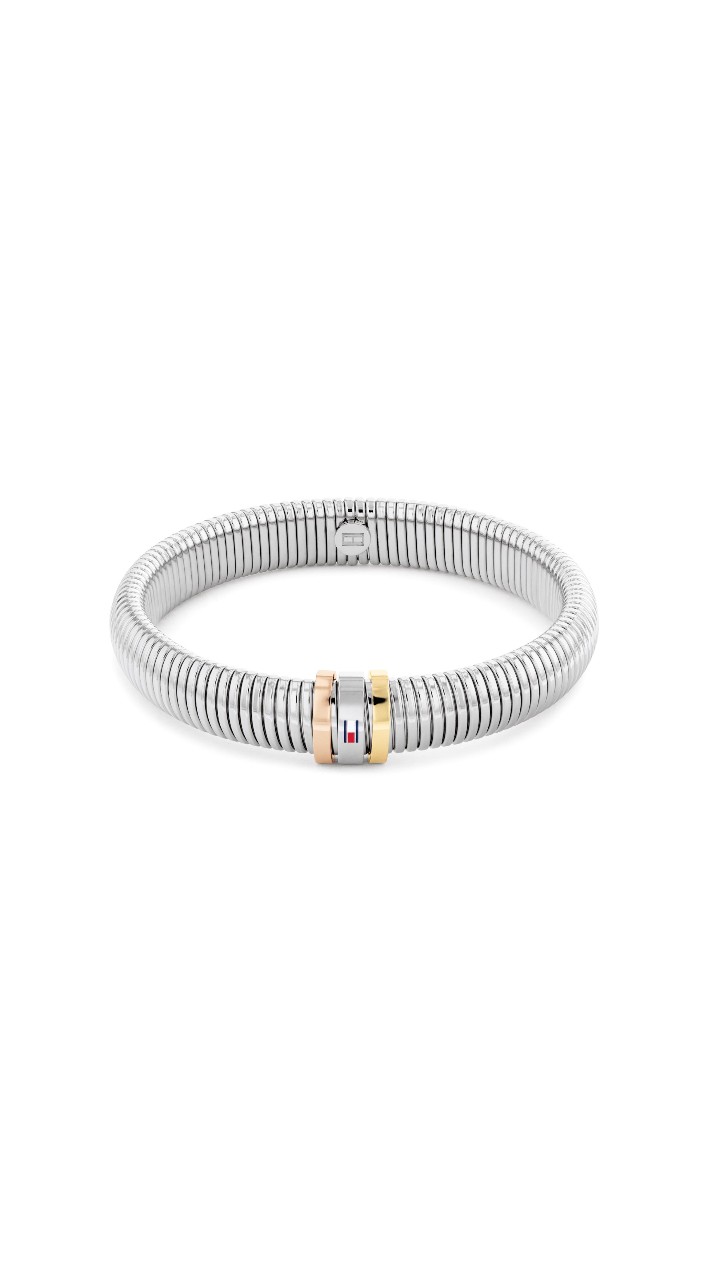 Armband Tommy Hilfiger "Stretch Bracelets", Edelstahlfarben, Blau, Weiß, Rot, ArmbäNder, Damen, 16,5Cm, Edelstahl, Armband