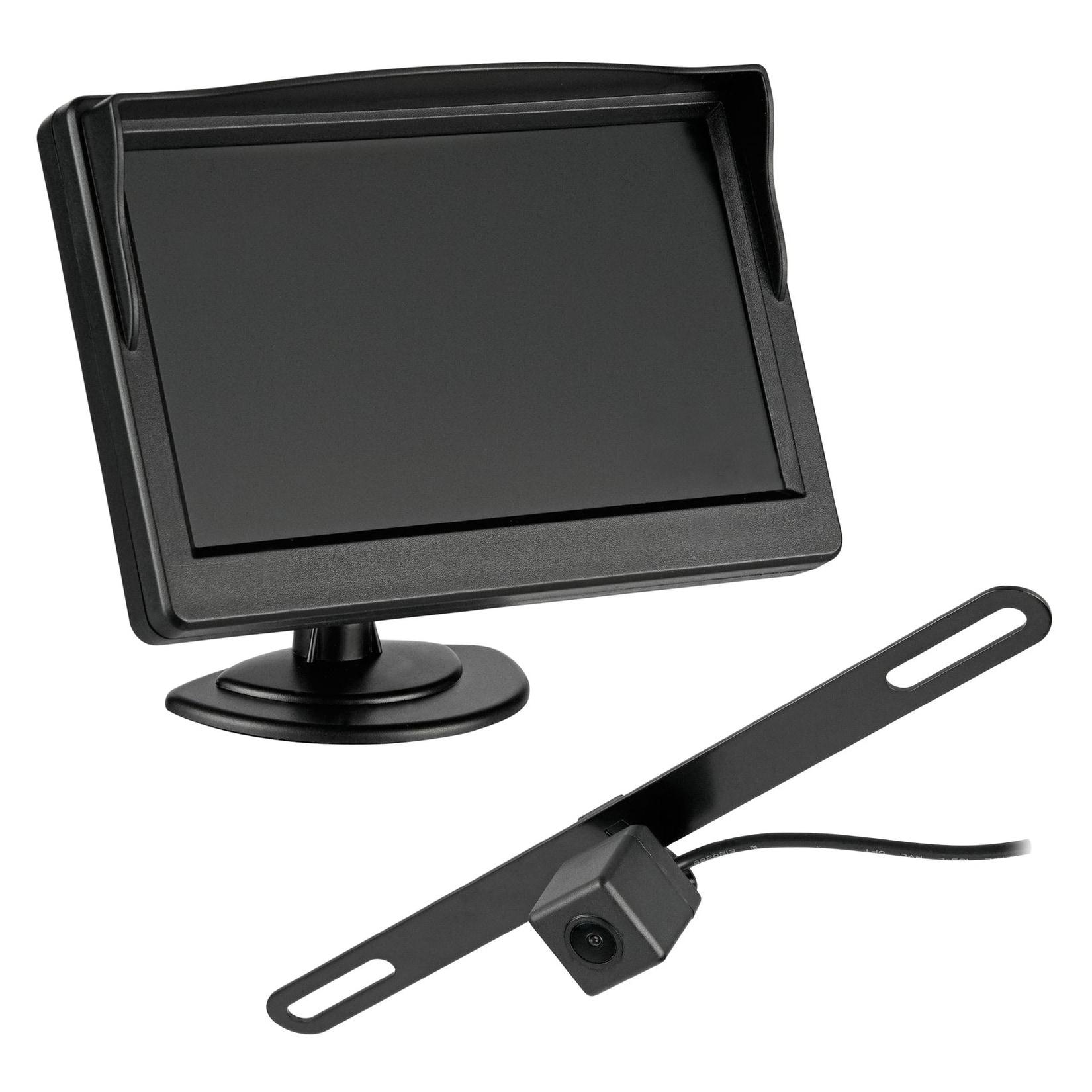 CARMATRIX Digitales HD Funk Rückfahrsystem 5"" Monitor Nummernschild 170° Distanzlinien
