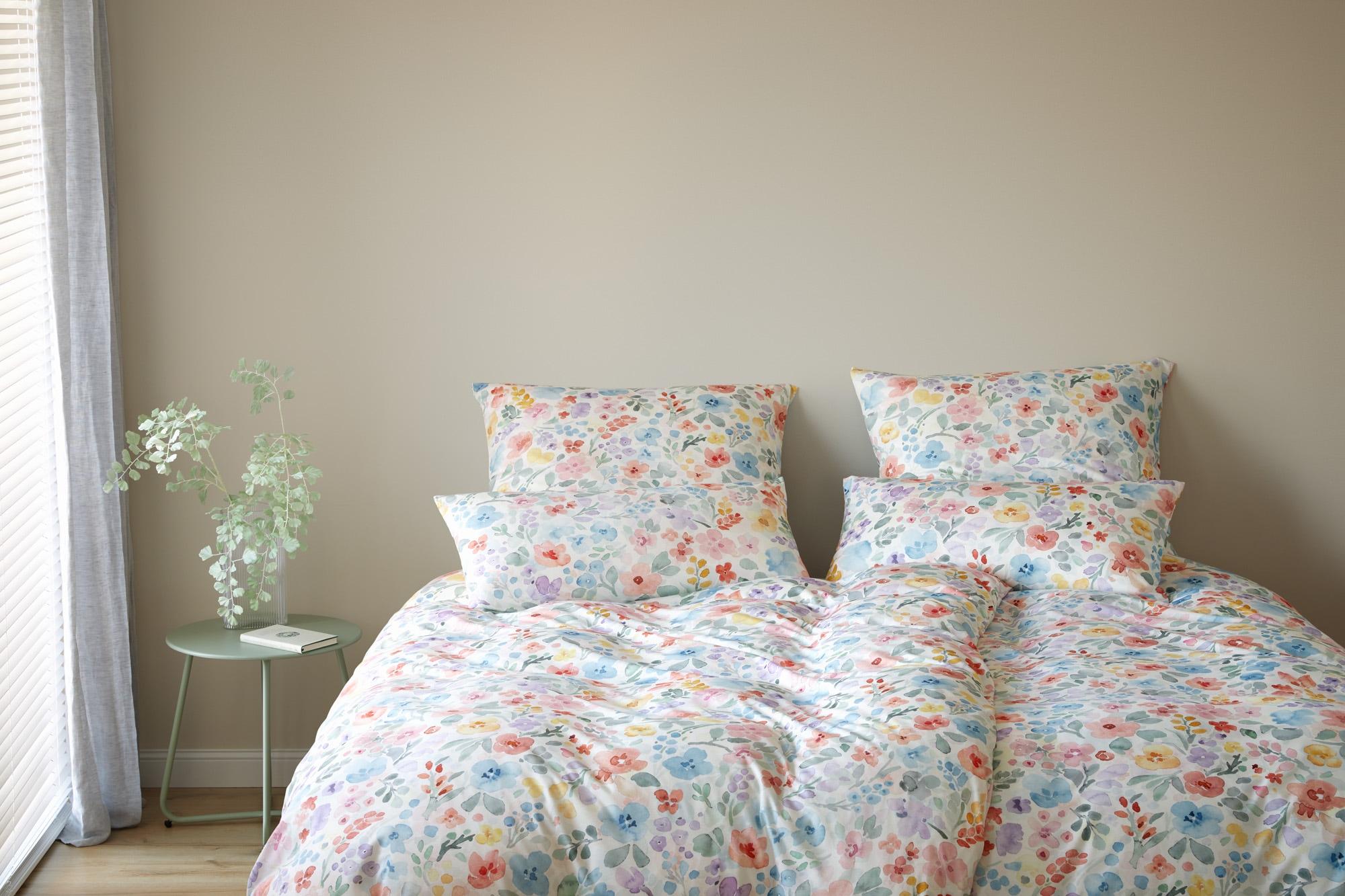 BettwäSche Elegante "Gentle Jersey", Blau, B/L: 155Cm X 220Cm, 1 Stk., 1 Stk., Mako-Jersey, B/L: 80Cm X 80Cm, 2, Mako-Jersey, Obermaterial: 100% Baumwolle, BettwäSche, BettwäSche, Angenehmes HautgefüHl