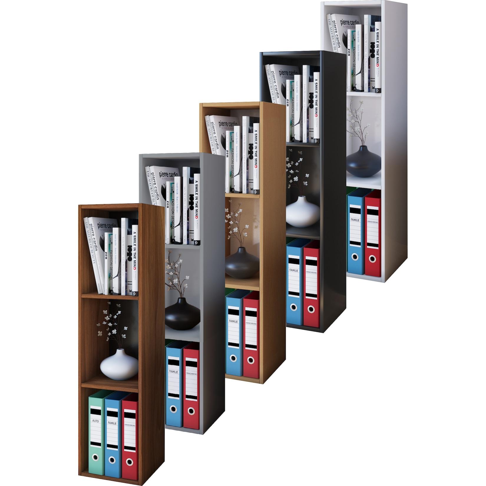 Vcm Holzregal Stehend Platzsparendes Regal MaßE: H. 107 X B. 34 X T. 30 Cm Elegantes Regal Stehend Aufbewahrungsregal BüCherregal - Mendas