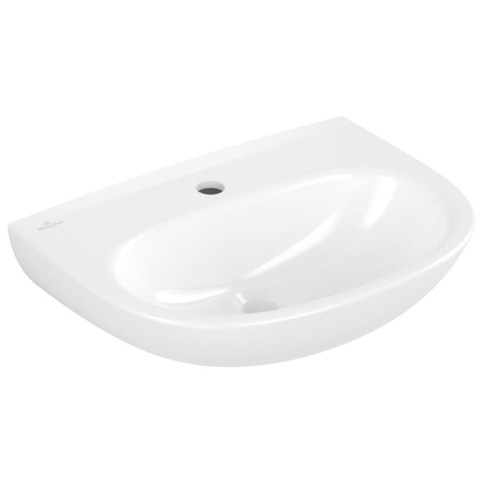 Villeroy Und Boch O.Novo Waschtisch 434051R1 50X38Cm, Oval, Hahnloch Ohne ÜBerlauf, Weiß C-Plus