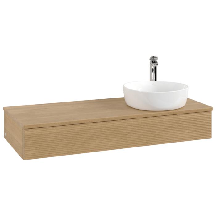 Villeroy & Boch Antao Waschtischunterschrank 1200X190X500Mm L12151HN Mit Beleuchtung Mit Struktur Fk/Ap: HN/1