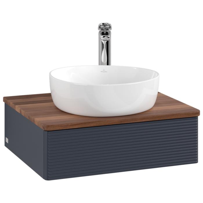 Villeroy & Boch Antao Waschtischunterschrank 600X190X500Mm L07152HG Mit Beleuchtung Mit Struktur Fk/Ap: HG/2