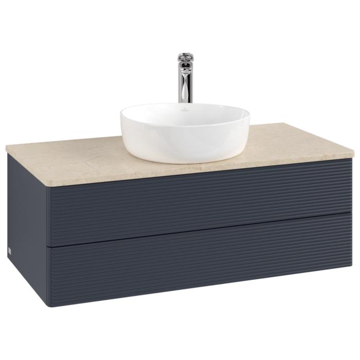Villeroy & Boch Antao Waschtischunterschrank 1000X360X500Mm L20153HG Mit Beleuchtung Mit Struktur Fk/Ap: HG/3