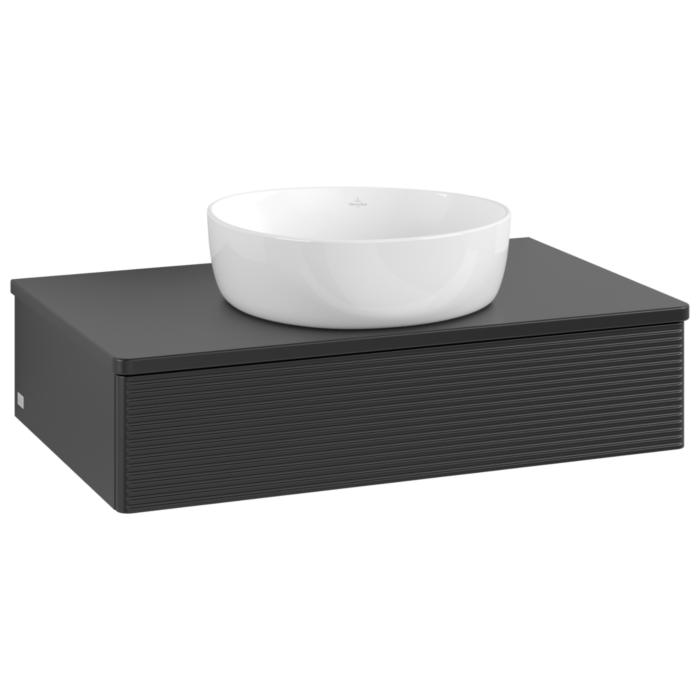 Villeroy & Boch Antao Waschtischunterschrank 800X190X500Mm L08150PD Mit Beleuchtung Mit Struktur Fk/Ap: PD/0