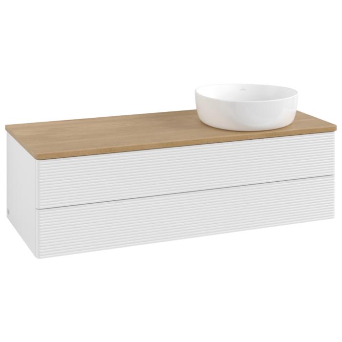Villeroy & Boch Antao Waschtischunterschrank 1200X360X500Mm L23111GF Mit Beleuchtung Mit Struktur Fk/Ap: GF/1