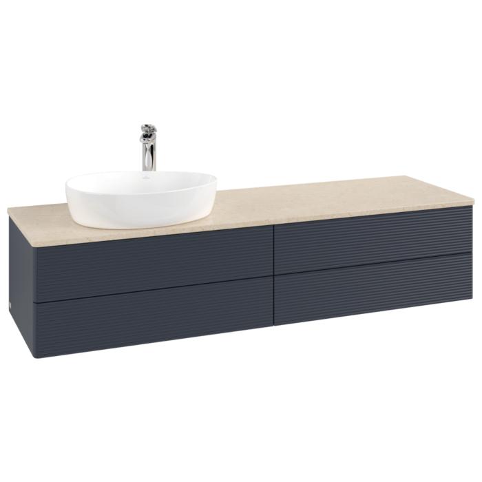 Villeroy & Boch Antao Waschtischunterschrank 1600X360X500Mm L26153HG Mit Beleuchtung Mit Struktur Fk/Ap: HG/3