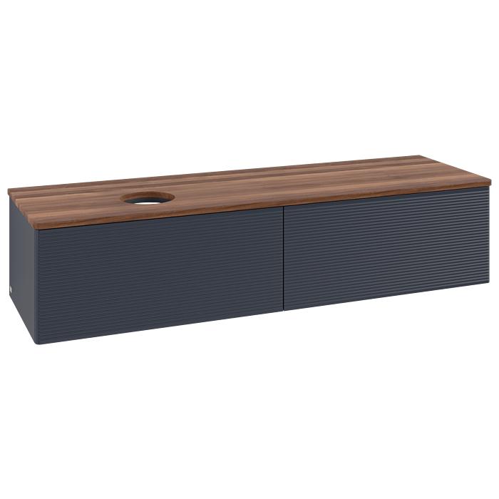 Villeroy & Boch Antao Waschtischunterschrank 1600X360X500Mm K37112HG Mit Struktur Fk/Ap: HG/2