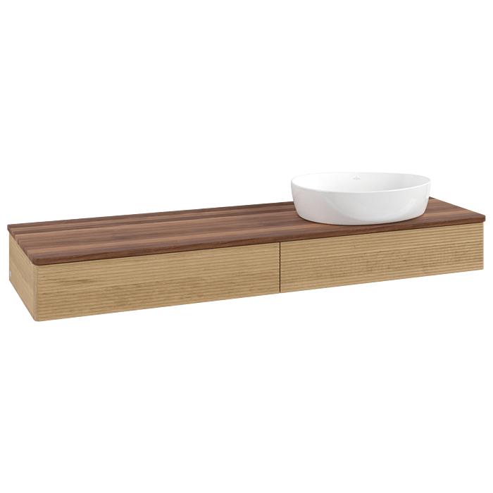 Villeroy & Boch Antao Waschtischunterschrank 1600X190X500Mm K16112HN Mit Struktur Fk/Ap: HN/2