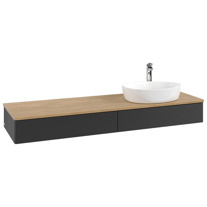 Villeroy & Boch Antao Waschtischunterschrank 1600X190X500Mm L16151PD Mit Beleuchtung Mit Struktur Fk/Ap: PD/1