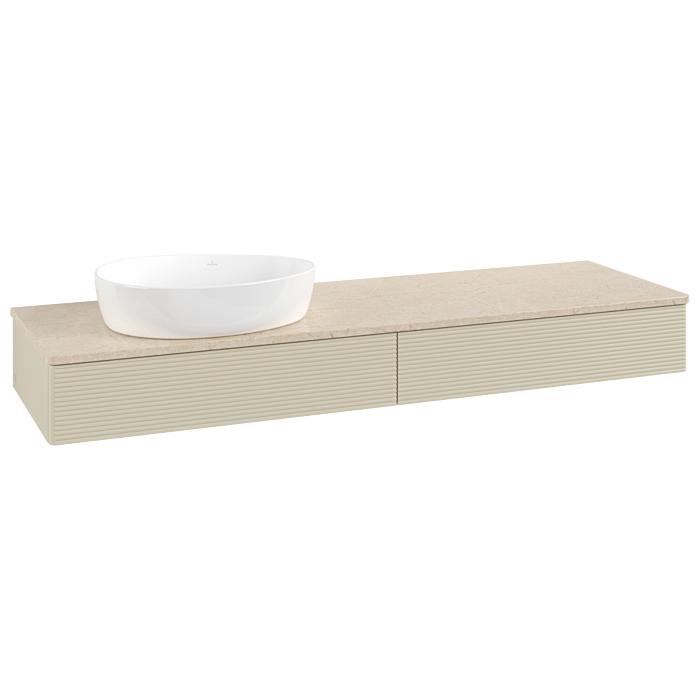 Villeroy & Boch Antao Waschtischunterschrank 1600X190X500Mm L15113HJ Mit Beleuchtung Mit Struktur Fk/Ap: HJ/3