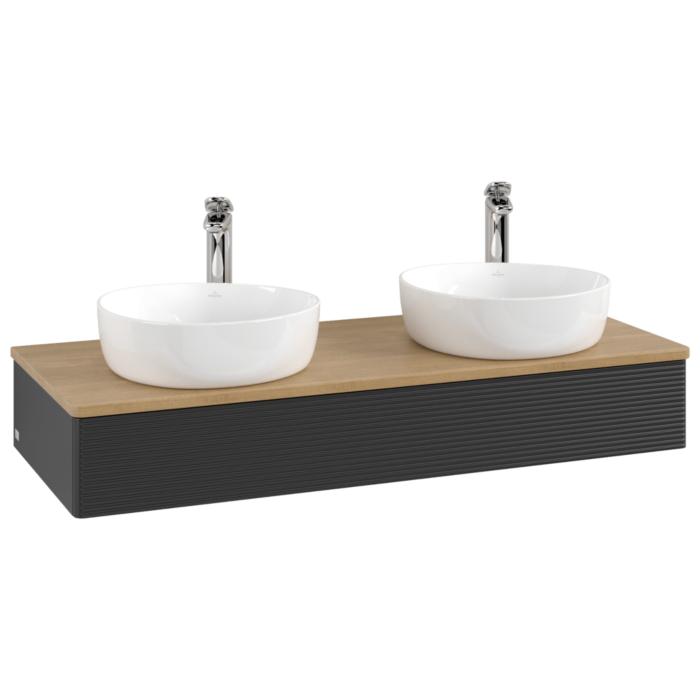 Villeroy & Boch Antao Waschtischunterschrank 1200X190X500Mm L13151PD Mit Beleuchtung Mit Struktur Fk/Ap: PD/1